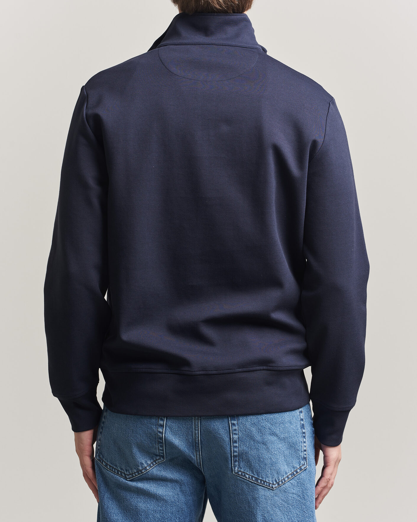 Heren | Truien | GANT | Interlock Half Zip Evening Blue