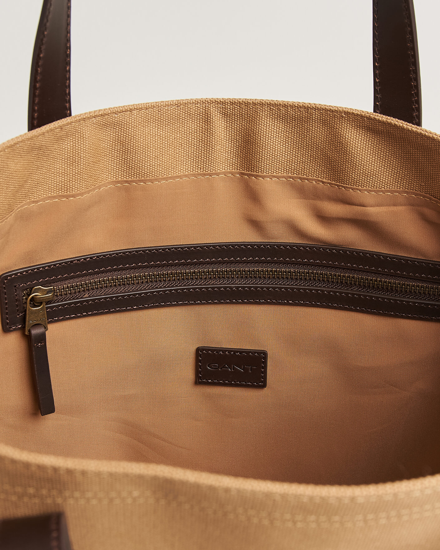 Heren | Tassen | GANT | Washed Canvas Tote Bag Warm Khaki