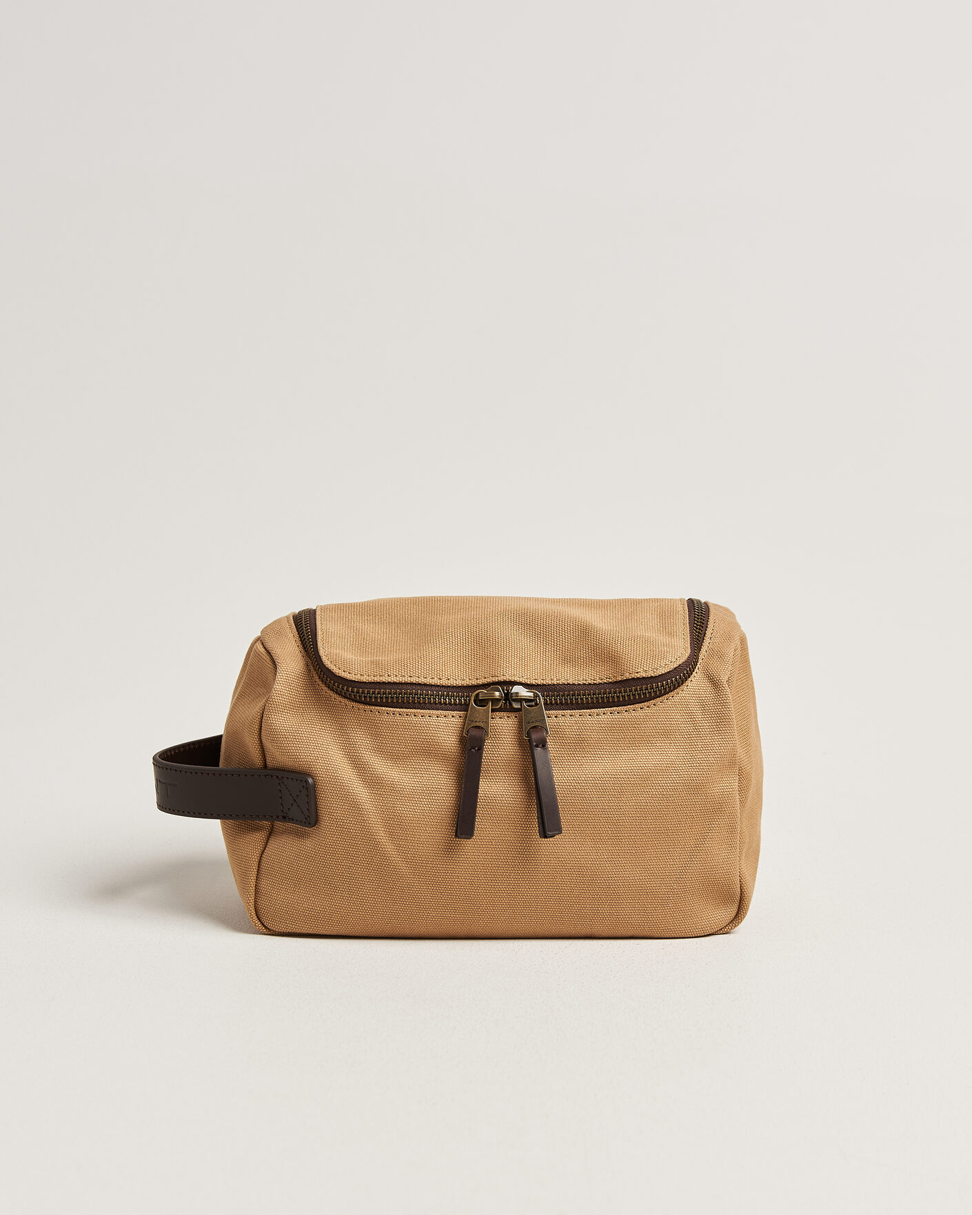 Heren | Tassen | Gant | Washed Canvas Washbag Warm Khaki