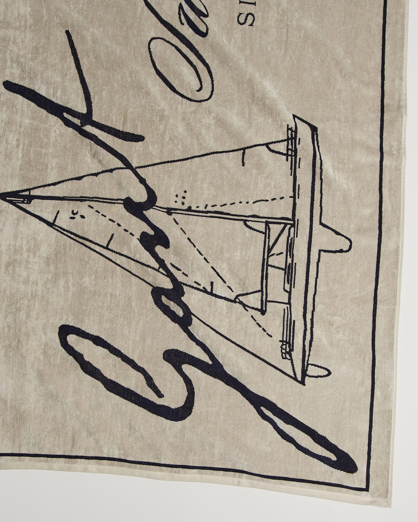 Heren | Stoffen | GANT | Since 1949 Beach Towel Faded Beige