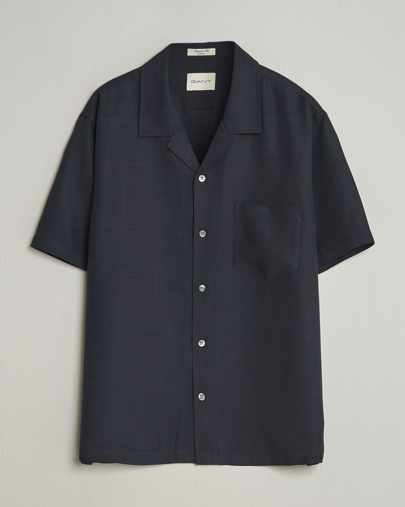 Heren | Overhemden | Gant | Regular Fit Lyocell Resort Shirt Evening Blue