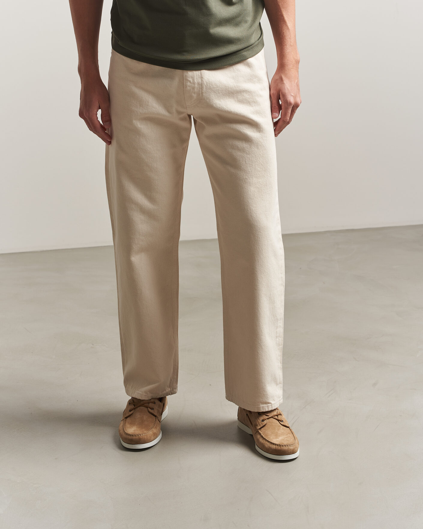 Heren | Bootschoenen | Paraboot | Barth Boat Shoe Beige Suede
