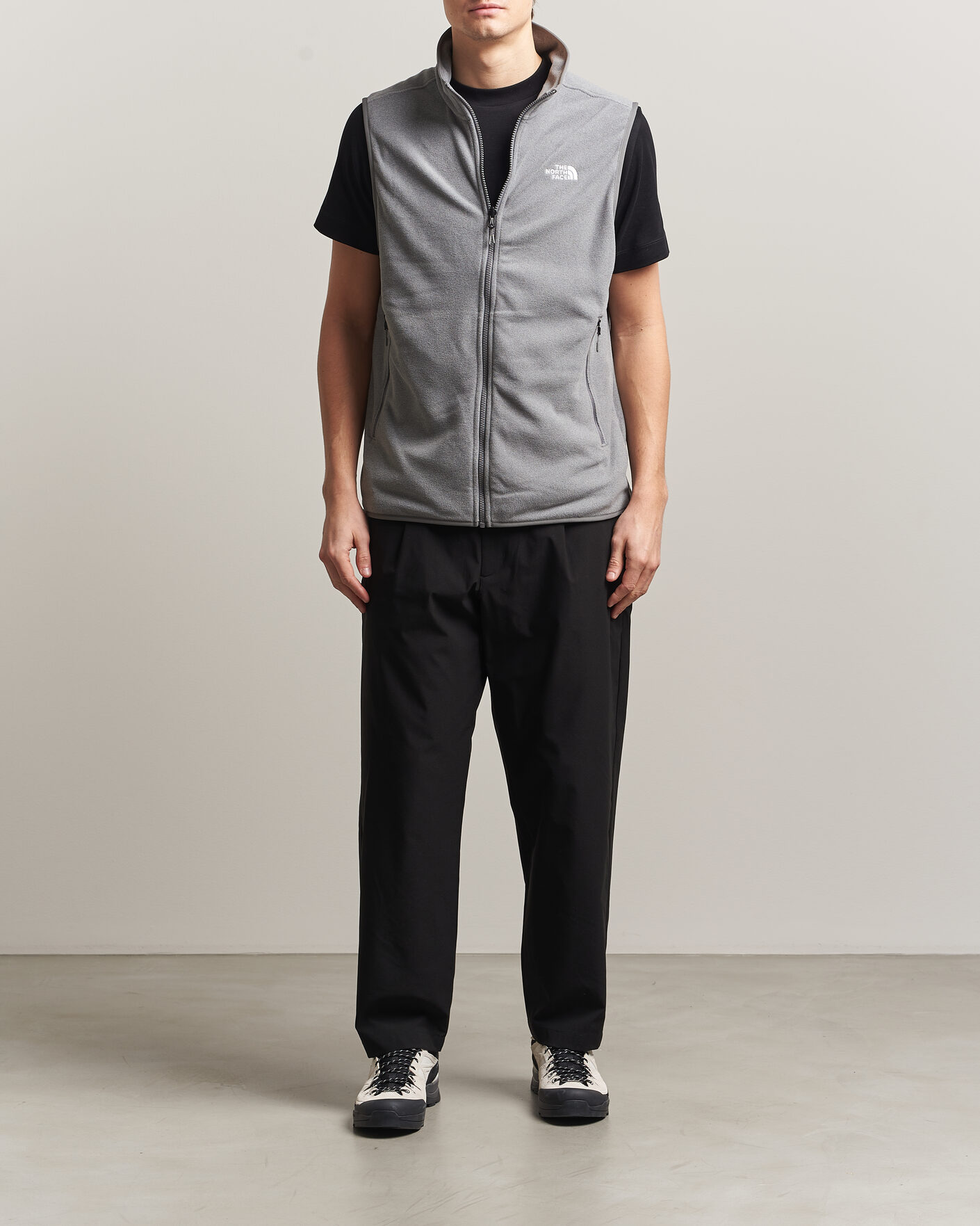 Heren | Gilets | The North Face | Glacier Fleece Vest Grey