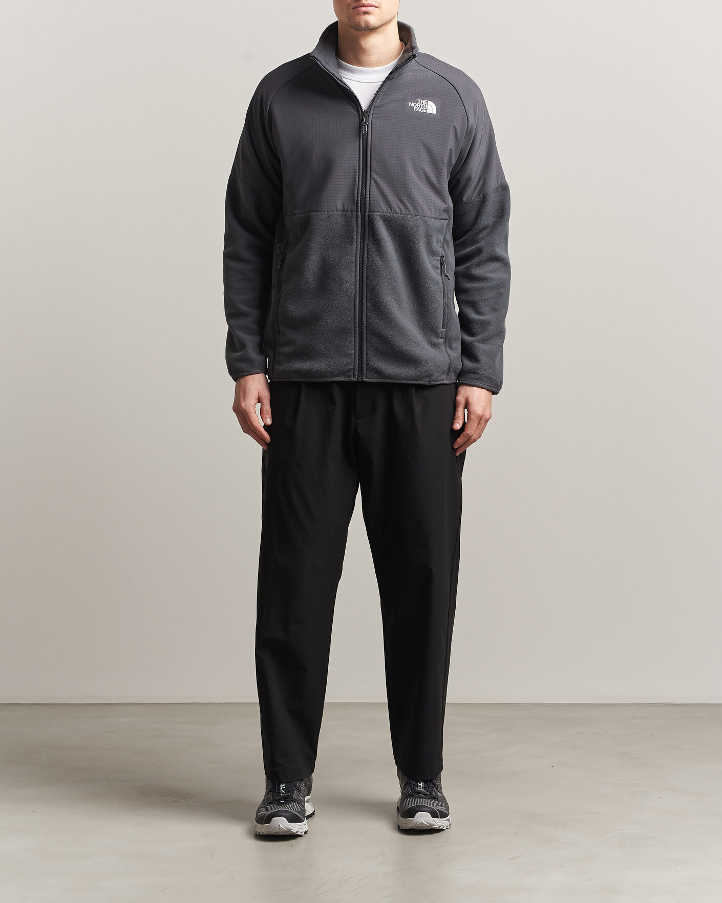 Heren | Truien | The North Face | Glacier Hybrid Fleece  Black