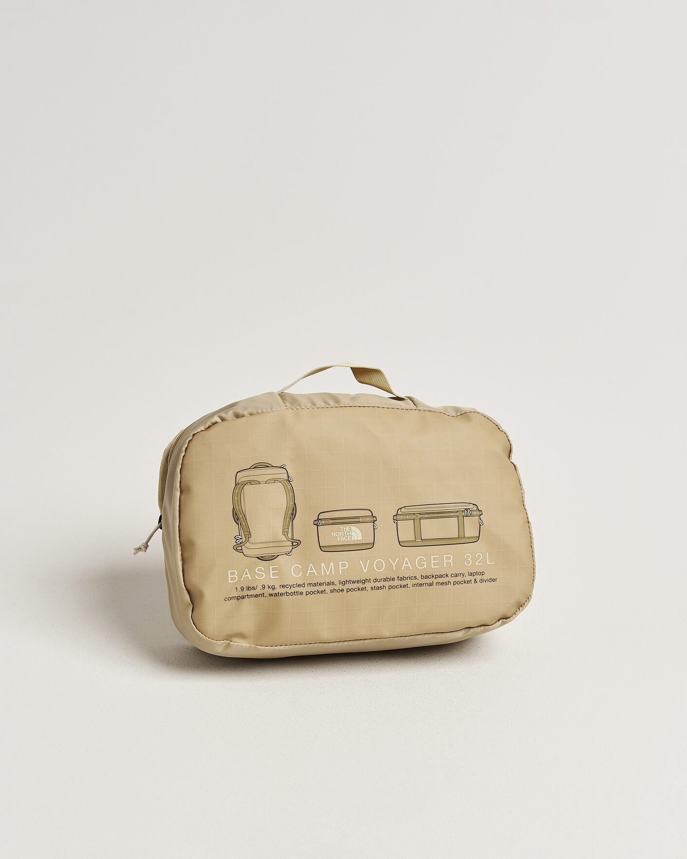 Heren | Tassen | The North Face | Base Camp Voyager Duffel 32 Khaki Stone