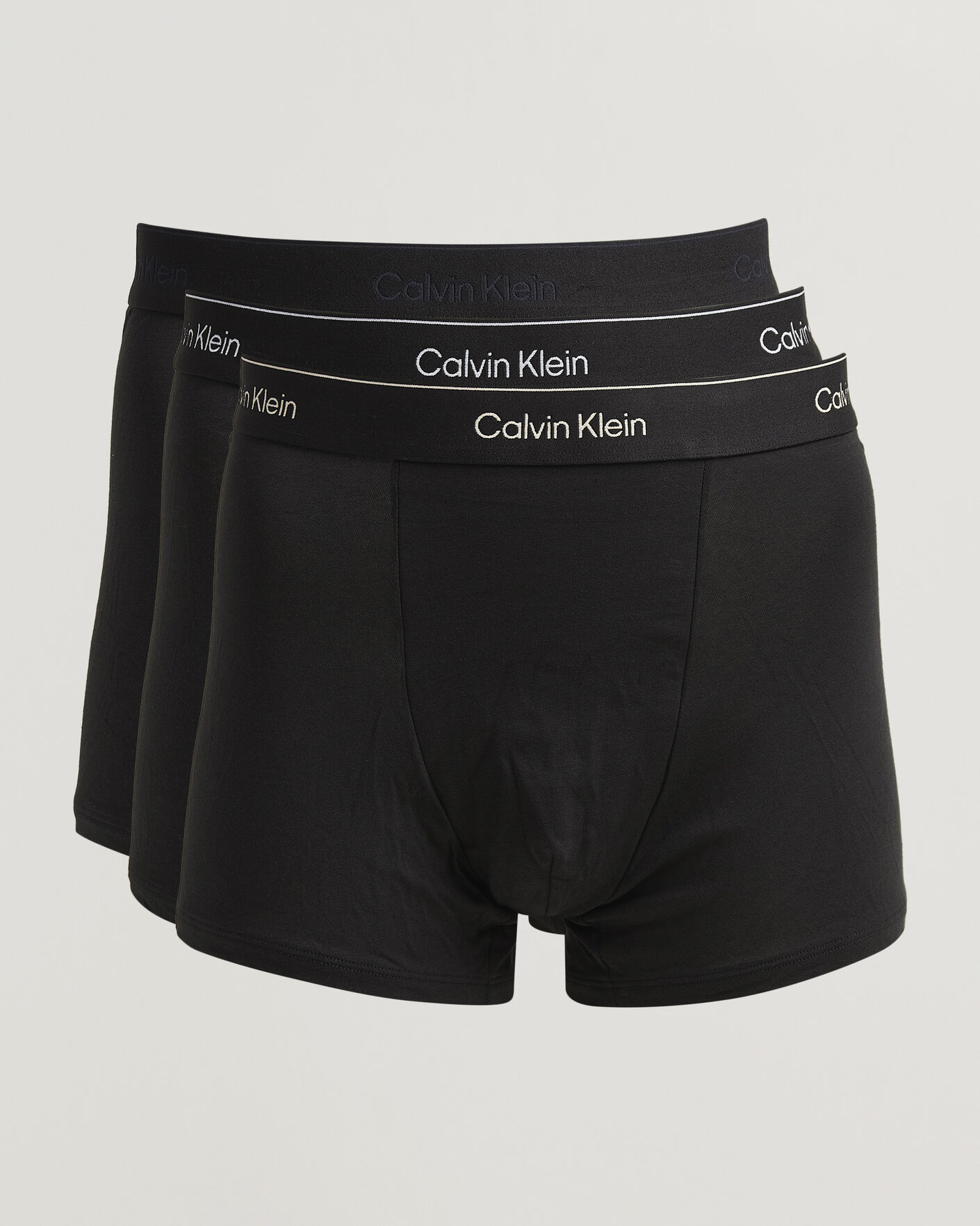 Heren | Ondergoed | Calvin Klein | 3-Pack Icon Cotton Stretch Relaxed Trunk Black