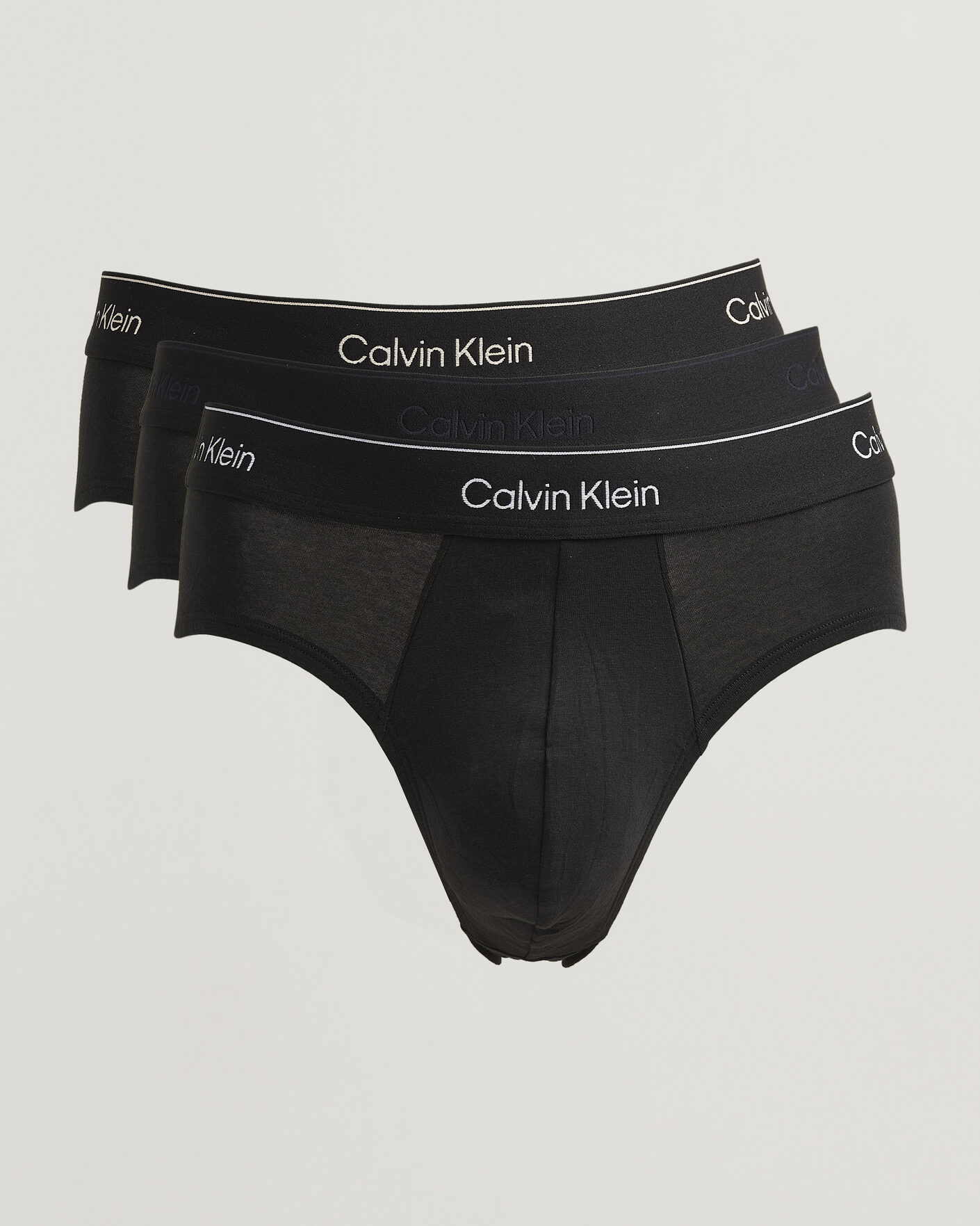 Heren | Ondergoed | Calvin Klein | 3-Pack Icon Cotton Stretch Hip Brief Black