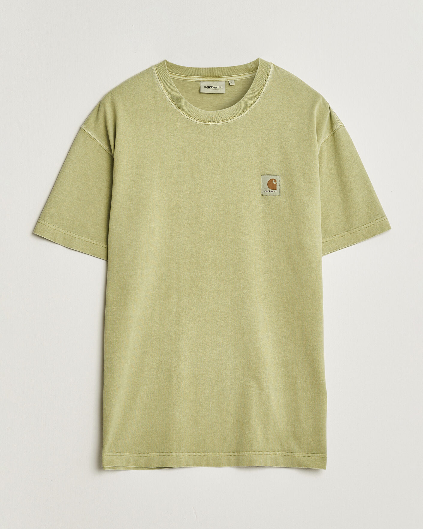 Heren | T-shirts | Carhartt WIP | Nelson Cotton T-Shirt Gentle Green