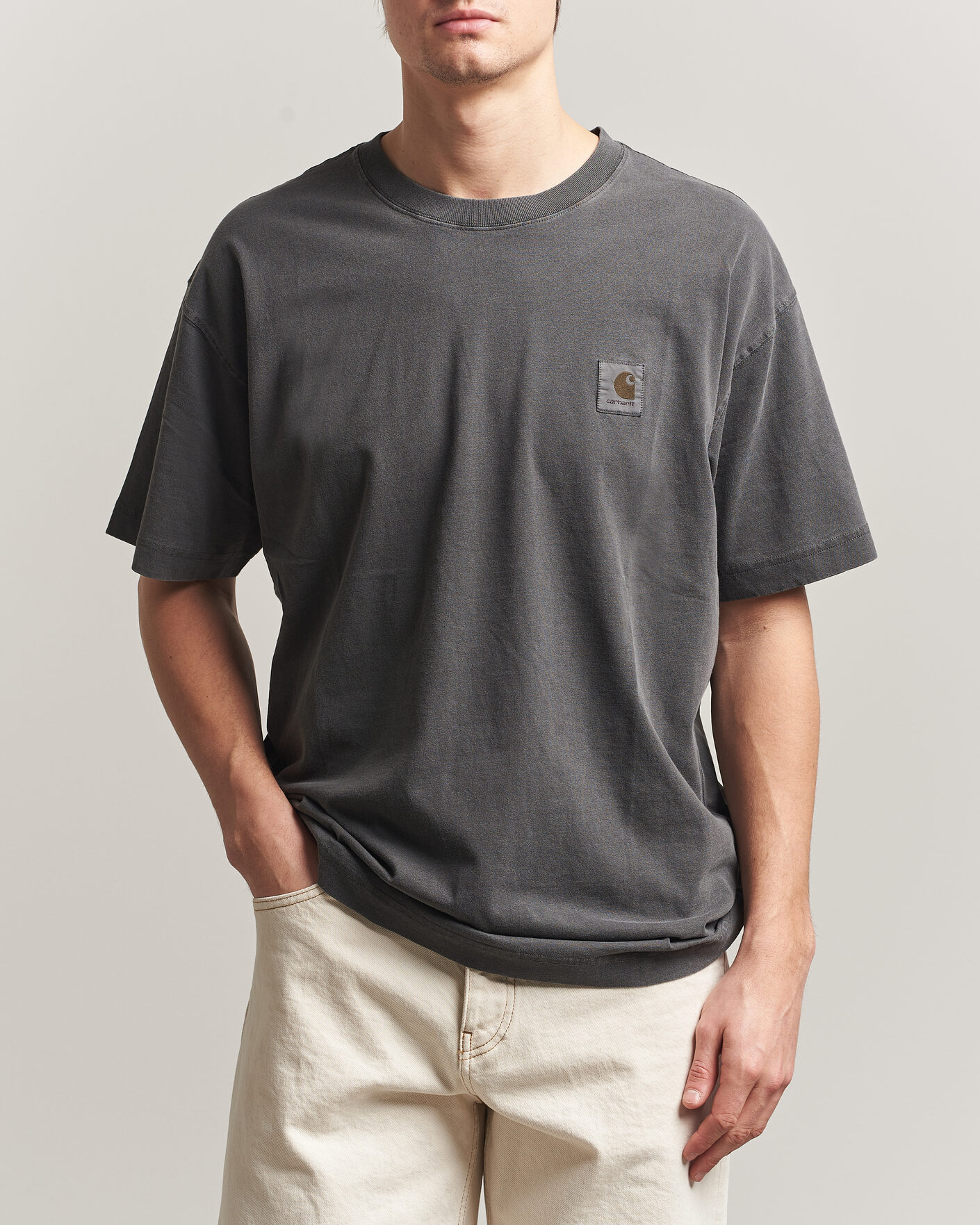 Heren | T-shirts | Carhartt WIP | Nelson Cotton T-Shirt Black