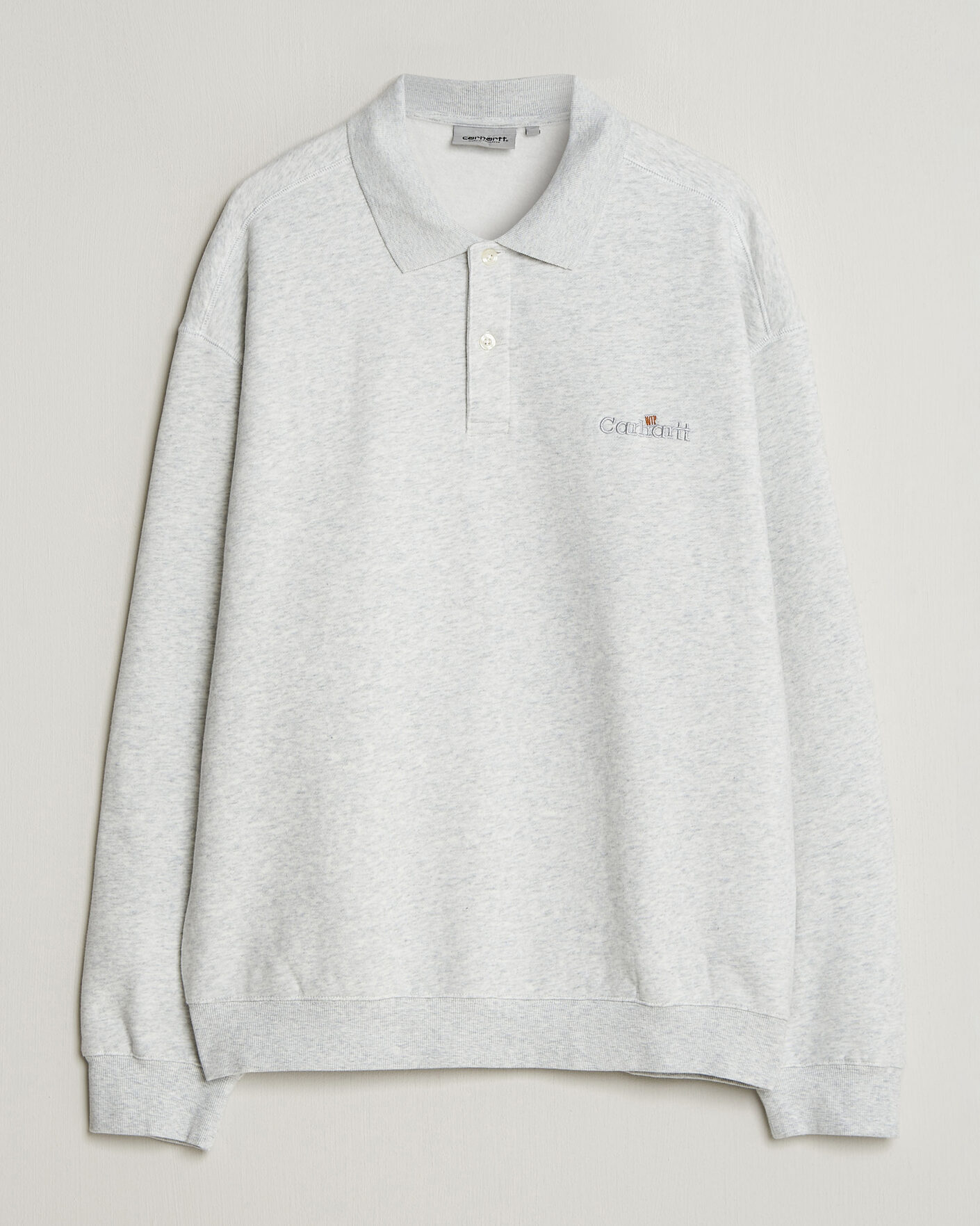Heren | Truien | Carhartt WIP | WIP Label Polo Sweatshirt Ash Heather