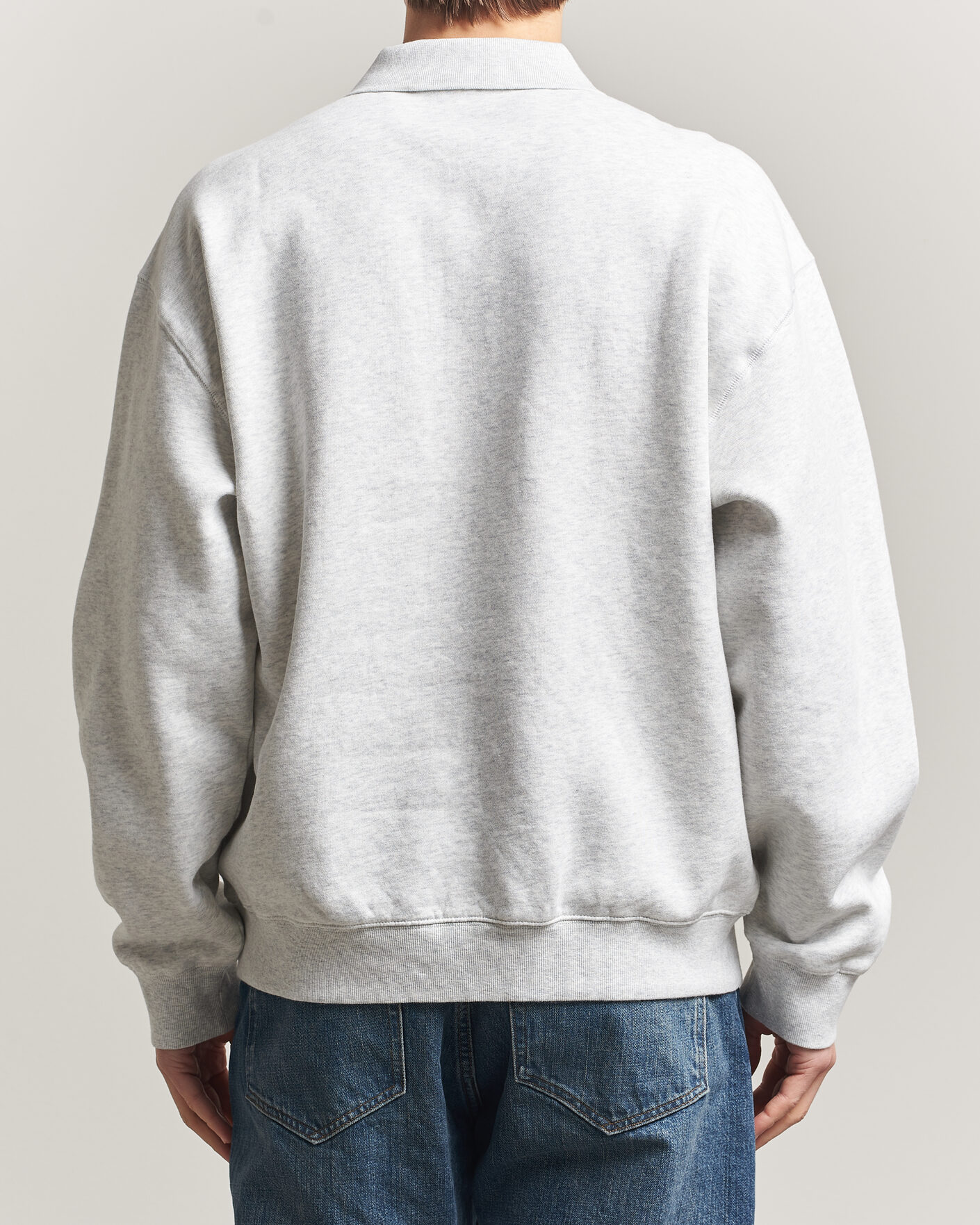 Heren | Truien | Carhartt WIP | WIP Label Polo Sweatshirt Ash Heather