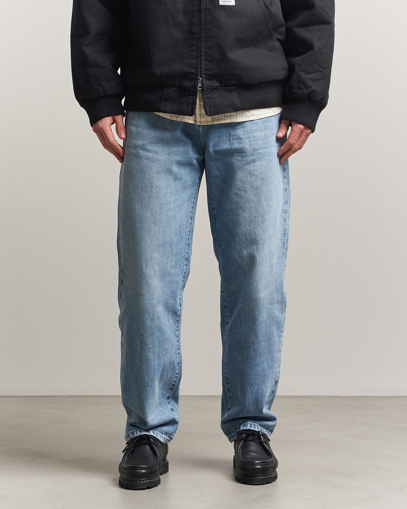 Heren | Overhemden | Carhartt WIP | Aaron Pant Smith Denim Burst Washed
