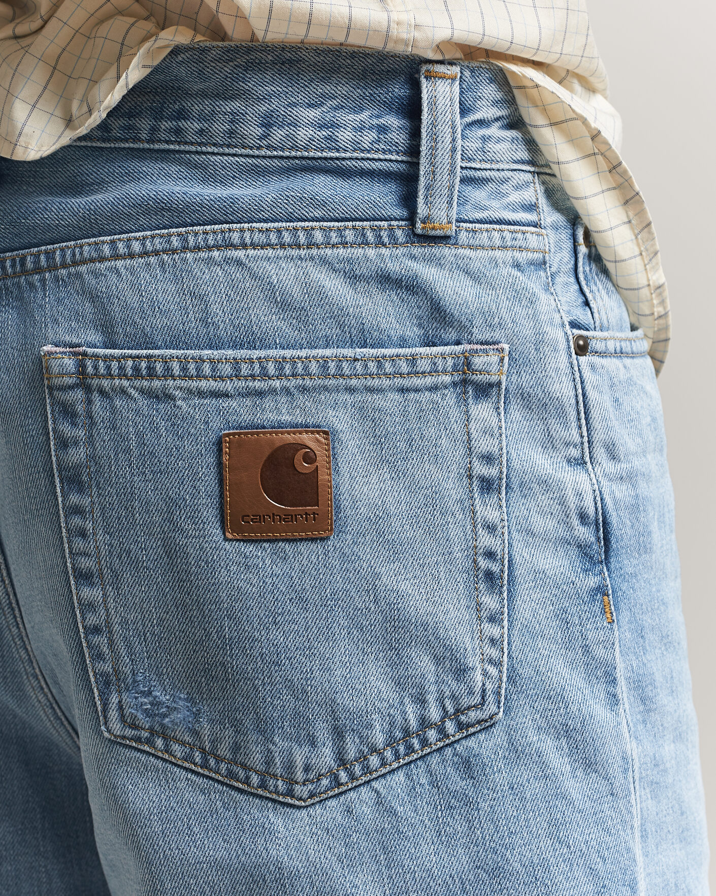 Heren | Overhemden | Carhartt WIP | Aaron Pant Smith Denim Burst Washed