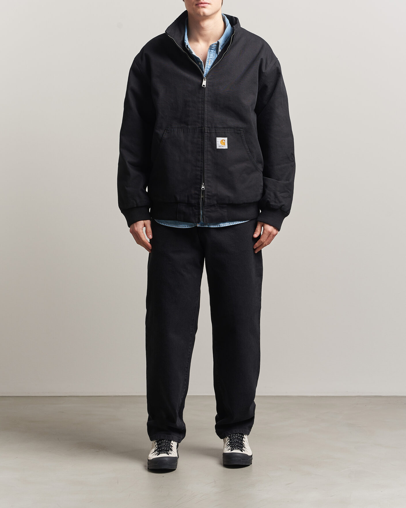 Heren | Overhemden | Carhartt WIP | Aaron Pant Smith Denim Grey Stone Wash