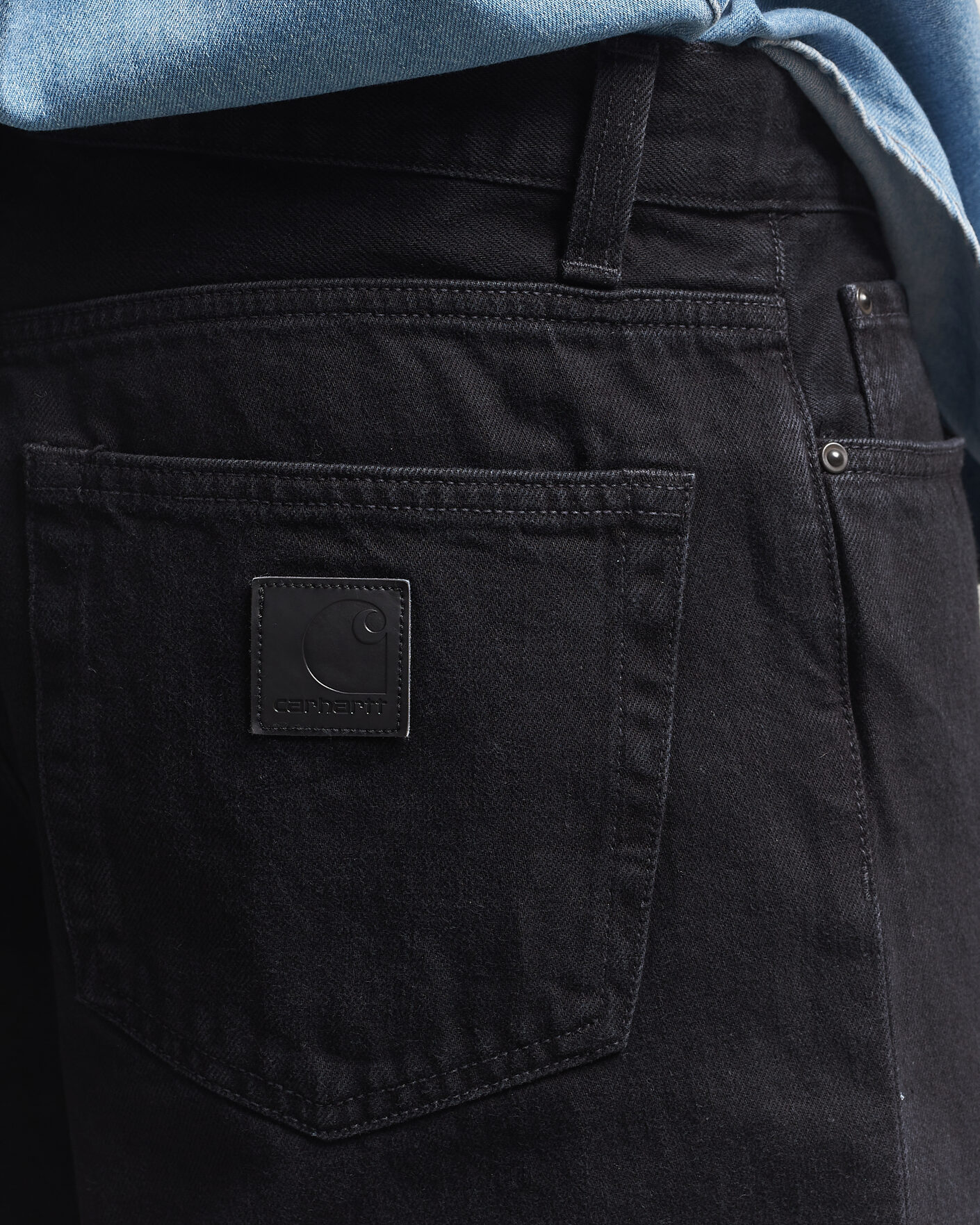Heren | Overhemden | Carhartt WIP | Aaron Pant Smith Denim Grey Stone Wash