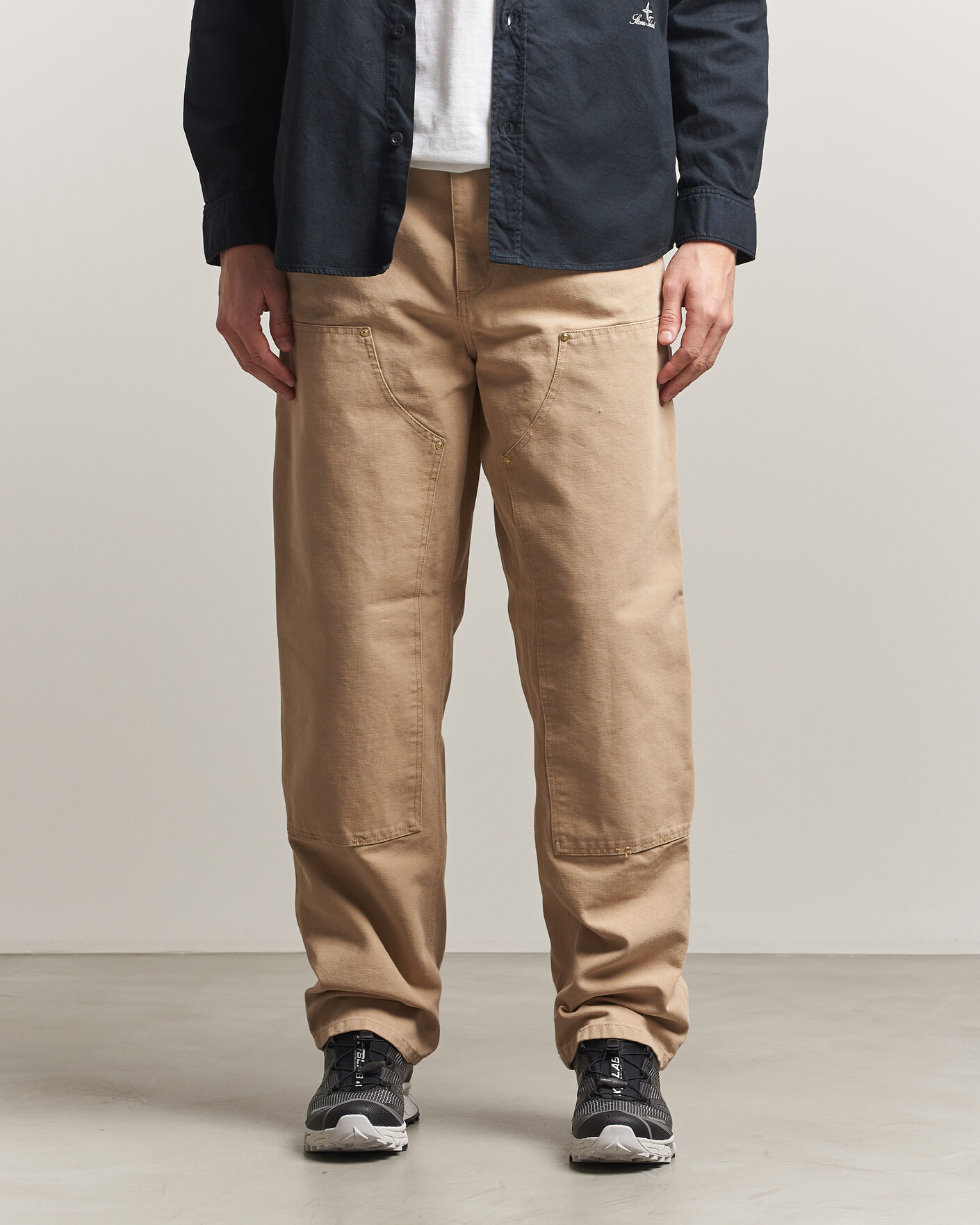 Heren | Broeken | Carhartt WIP | Double Knee Pants Dusty Age Brown