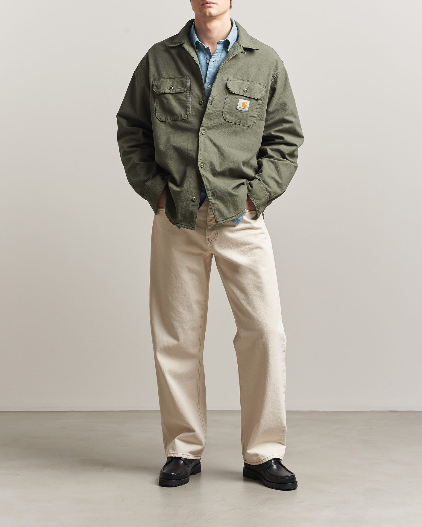 Heren | Overhemden | Carhartt WIP | Kelsey Long Sleeve Shirt Leaf