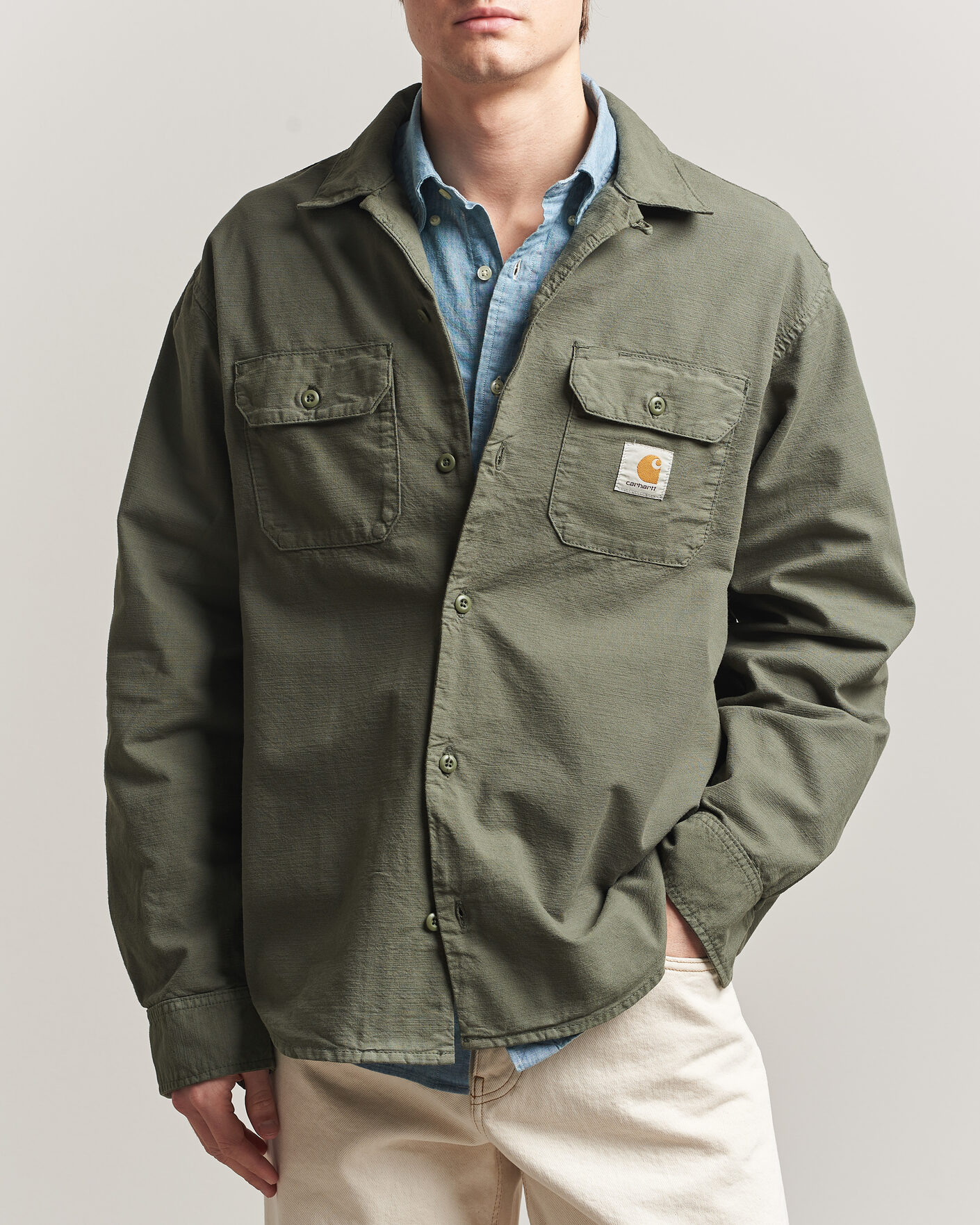 Heren | Overhemden | Carhartt WIP | Kelsey Long Sleeve Shirt Leaf