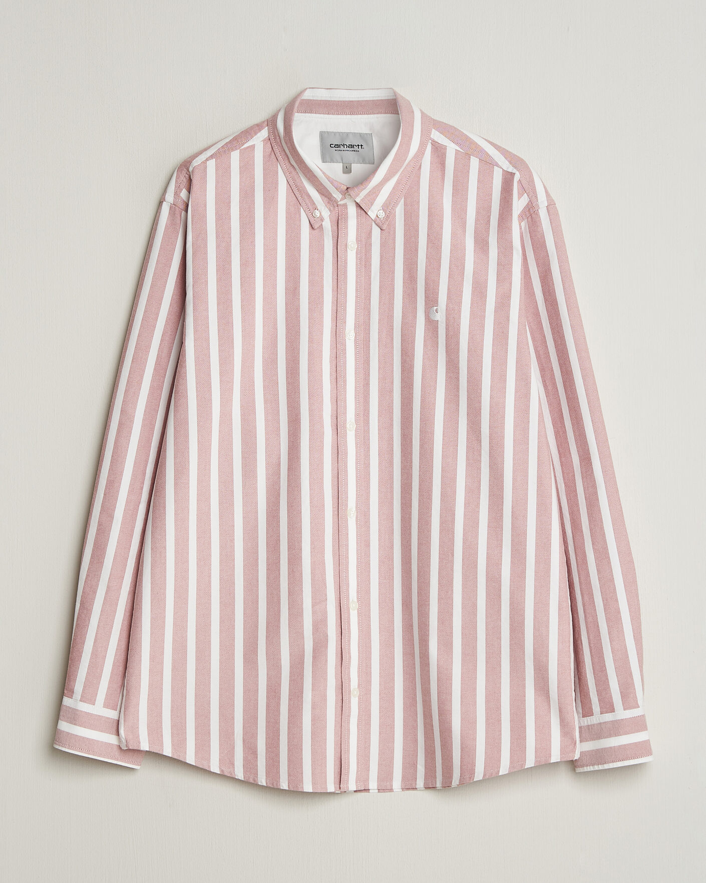 Heren | Overhemden | Carhartt WIP | Deven Striped Oxford Shirt Oxide Red