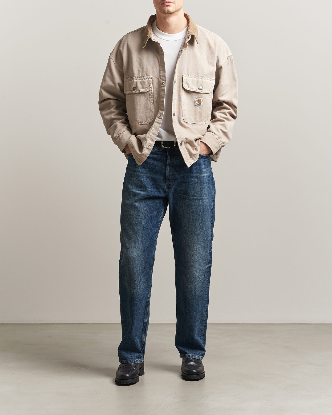 Heren | Jassen | Carhartt WIP | Prescott Shirt Jacket Beige