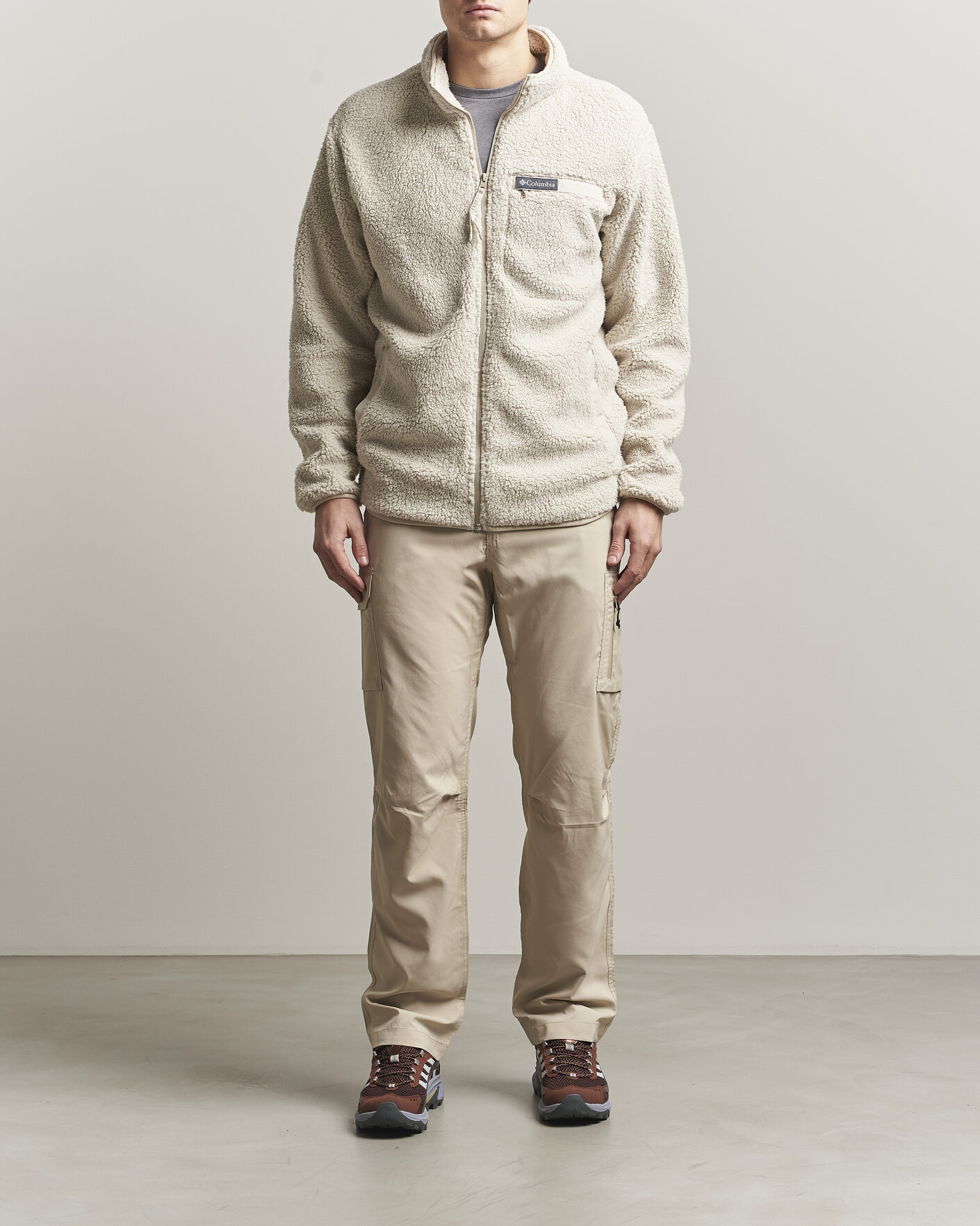 Heren | Truien | Columbia | Rugged Ridge High Pile Full Zip Dark Stone