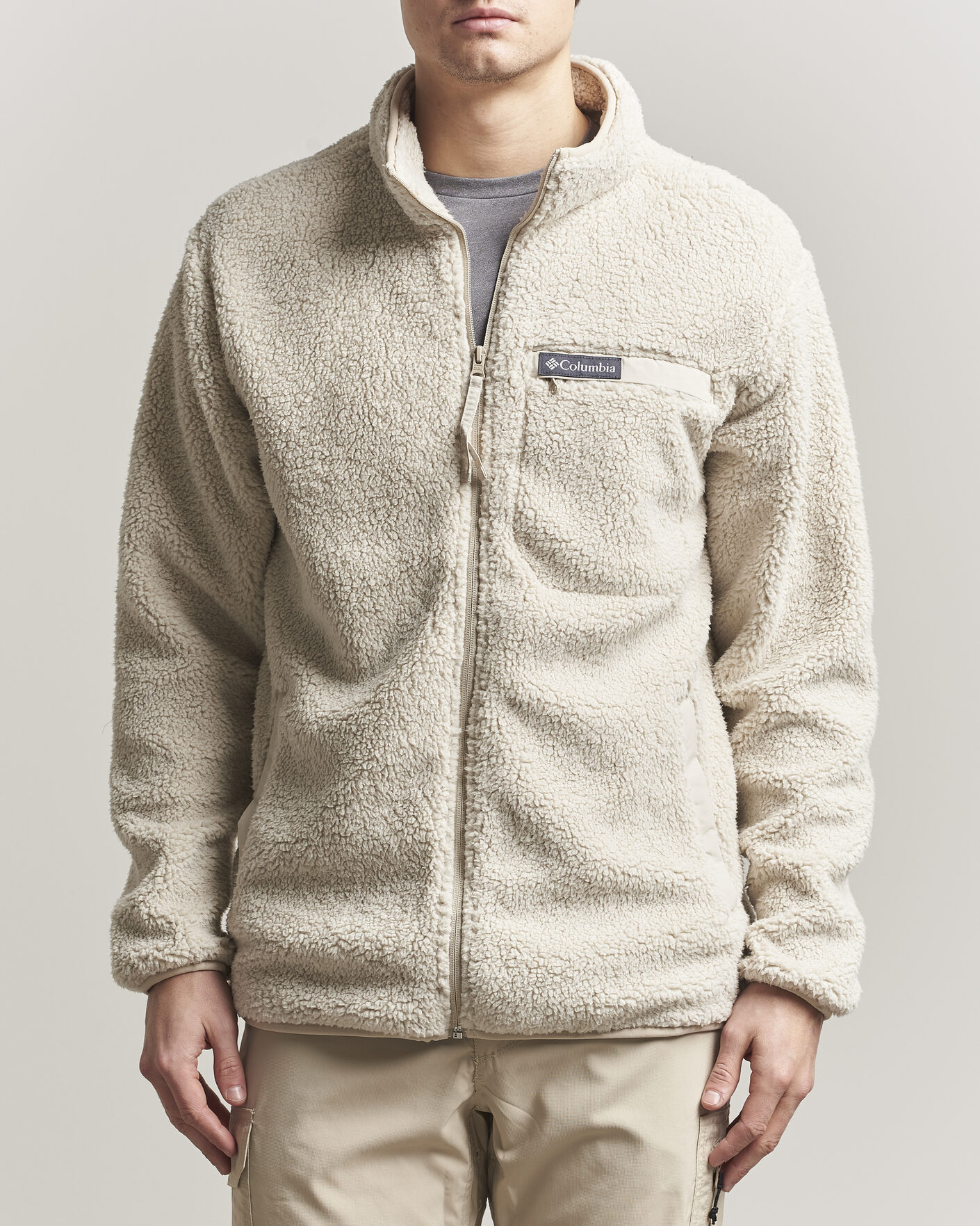 Heren | Truien | Columbia | Rugged Ridge High Pile Full Zip Dark Stone