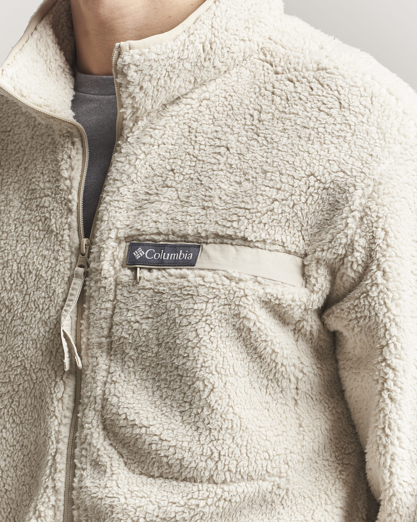 Heren | Truien | Columbia | Rugged Ridge High Pile Full Zip Dark Stone