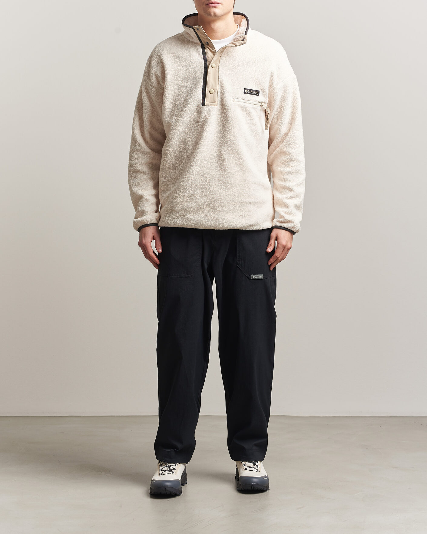 Heren | Truien | Columbia | Helvetia II Half Snap Fleece Chalk
