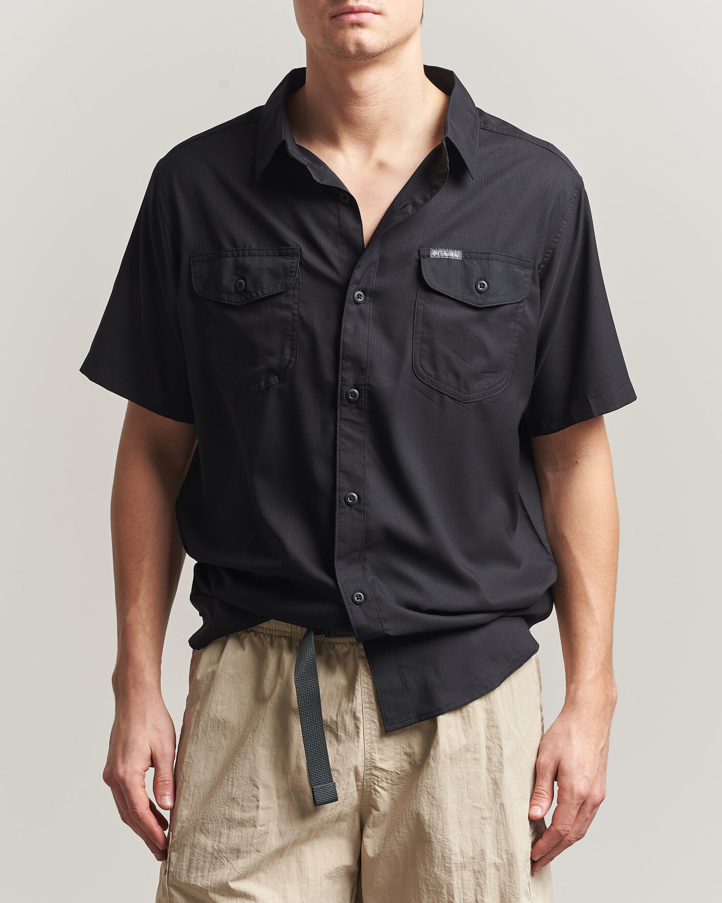 Heren | Overhemden | Columbia | Utilizer II Short Sleeve Ripstop Shirt Black