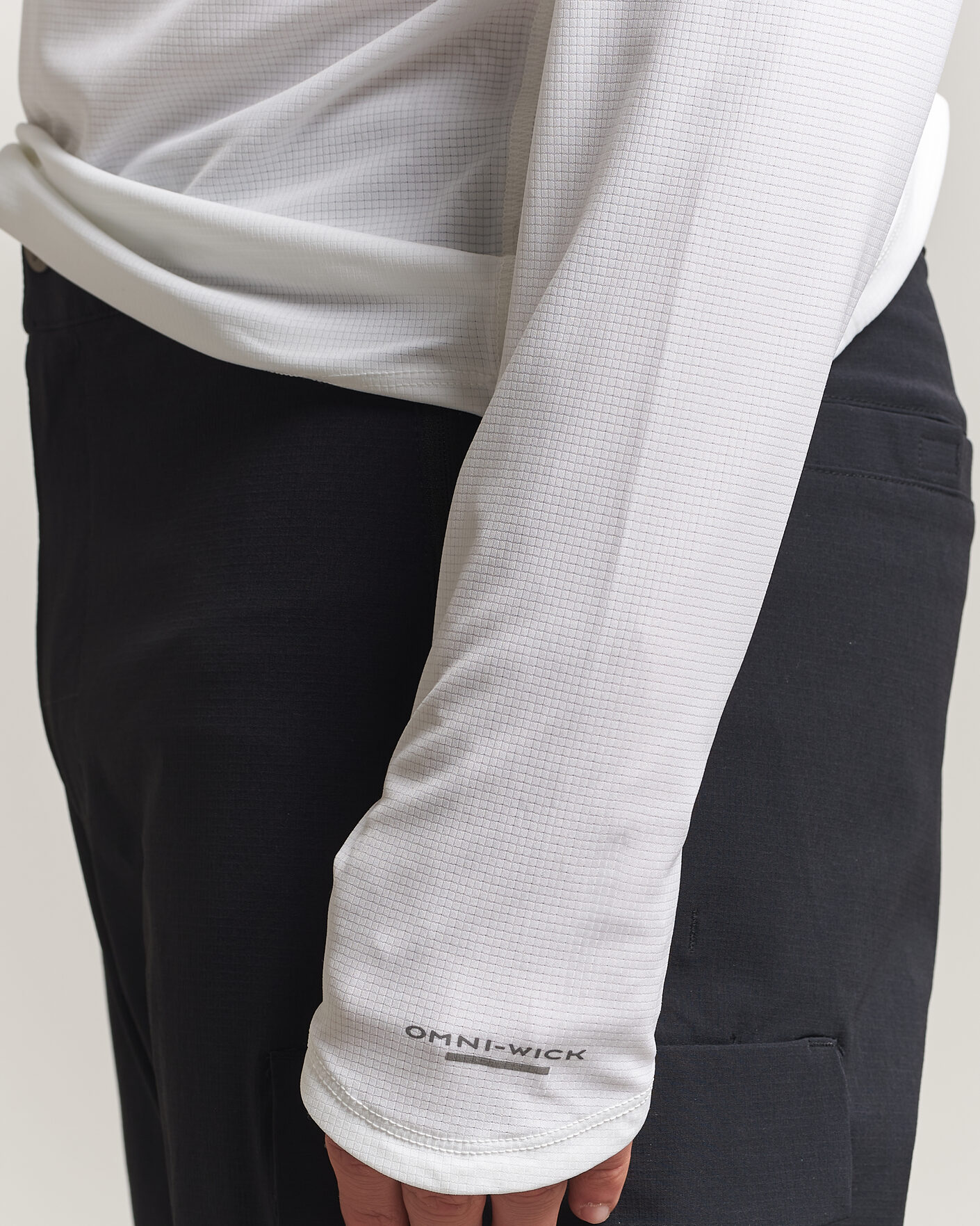 Heren | T-shirts | Columbia | Stealth Spring Half-Zip T-Shirt White