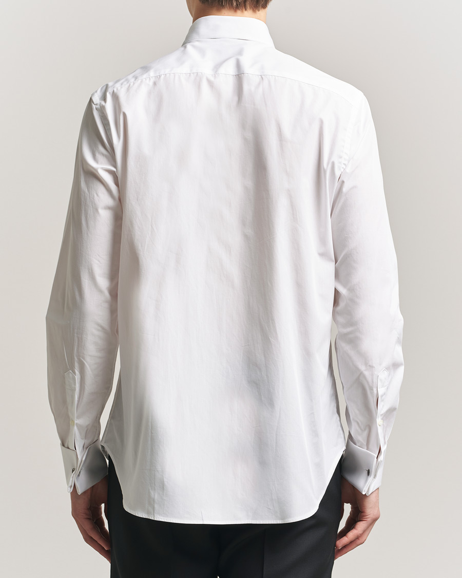 Heren | Overhemden | Canali | Classic Black Studs Tuxedo Shirt White