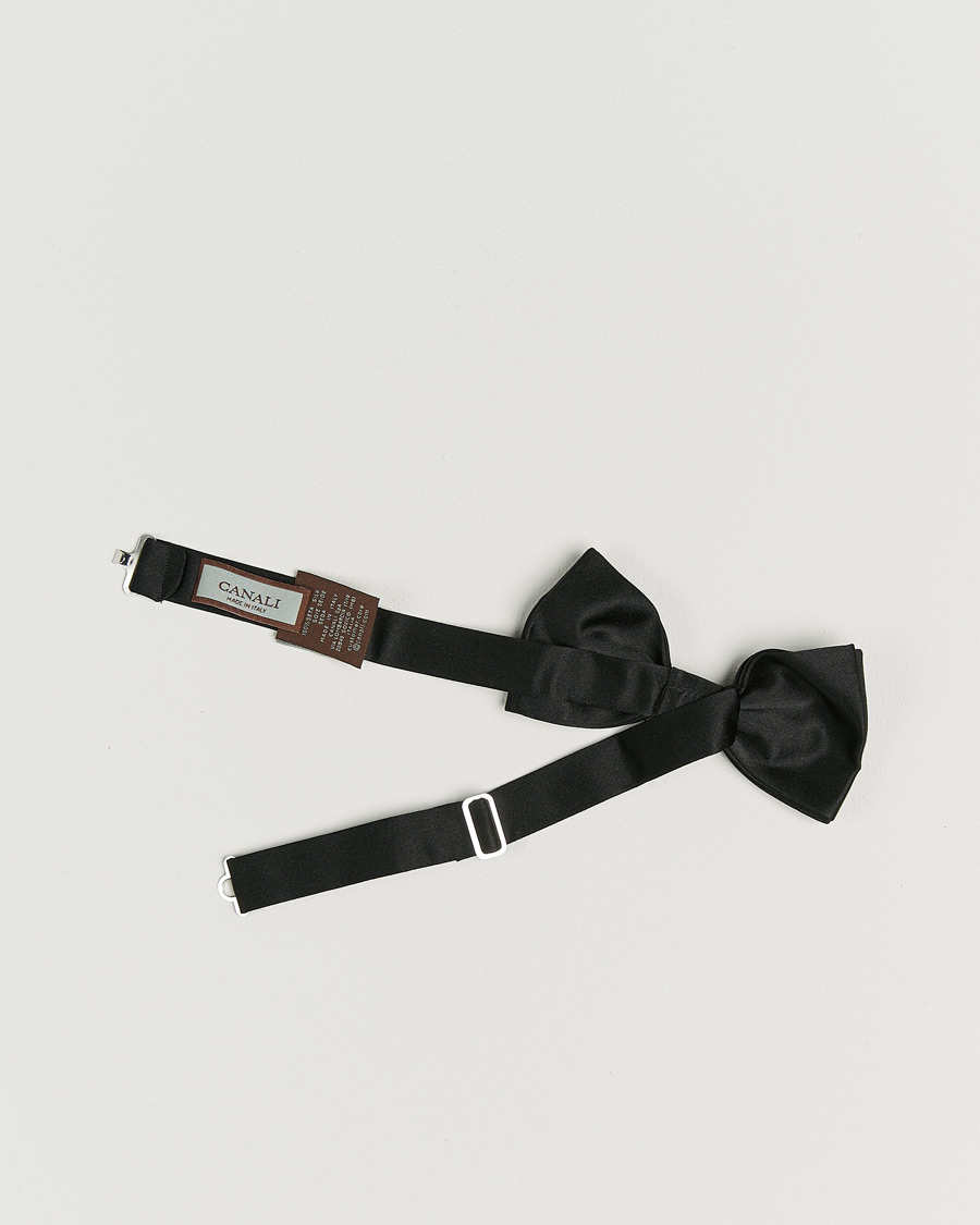 Heren | Vlinderdassen | Canali | Silk Bow Tie Black