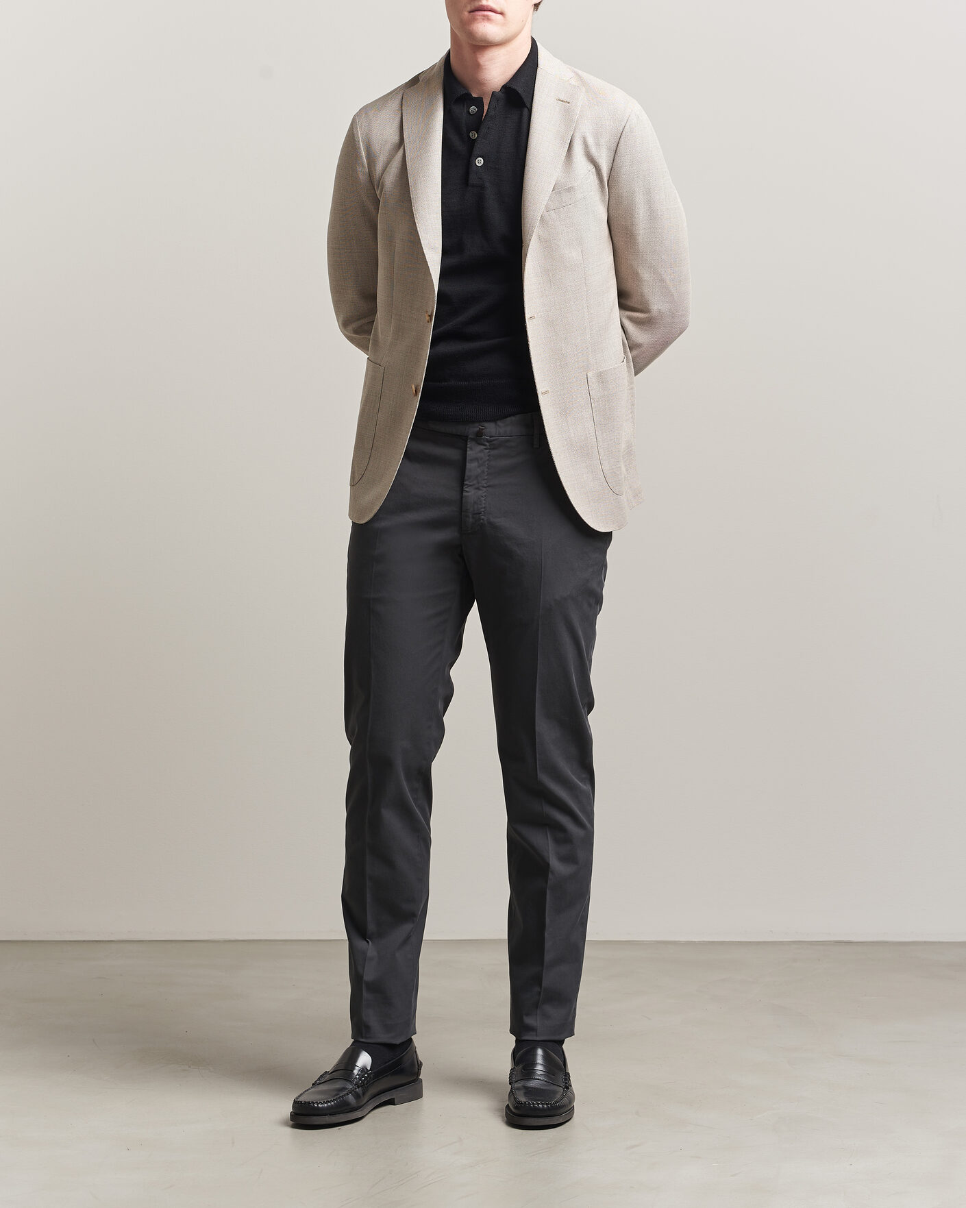 Heren | Blazers | Boglioli | K Jacket Wool Hopsack Blazer Light Beige