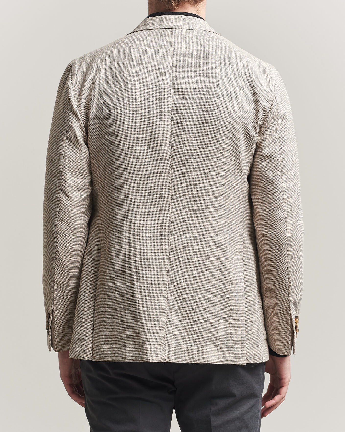 Heren | Blazers | Boglioli | K Jacket Wool Hopsack Blazer Light Beige