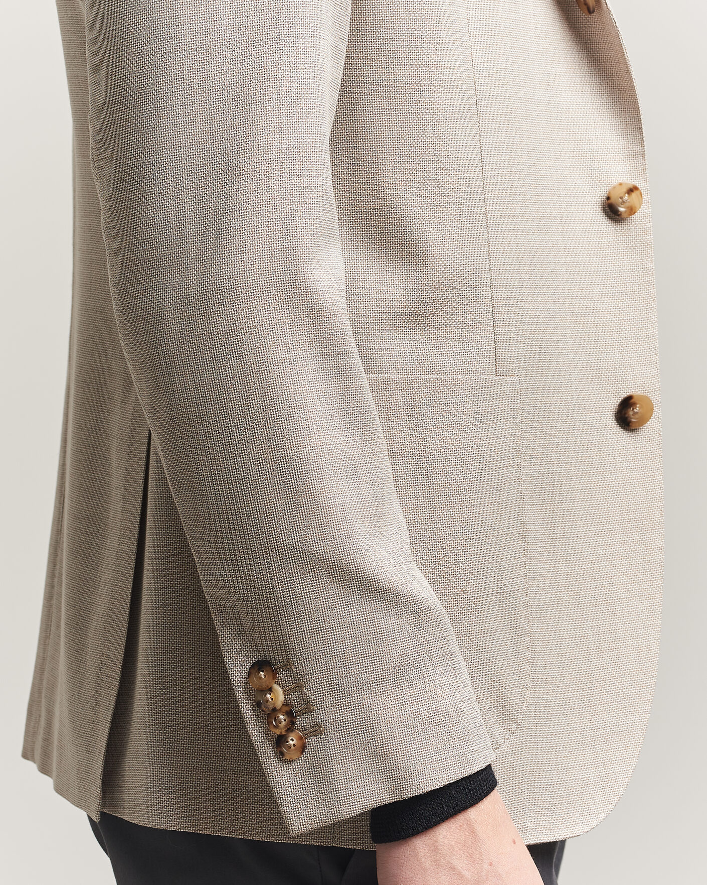 Heren | Blazers | Boglioli | K Jacket Wool Hopsack Blazer Light Beige