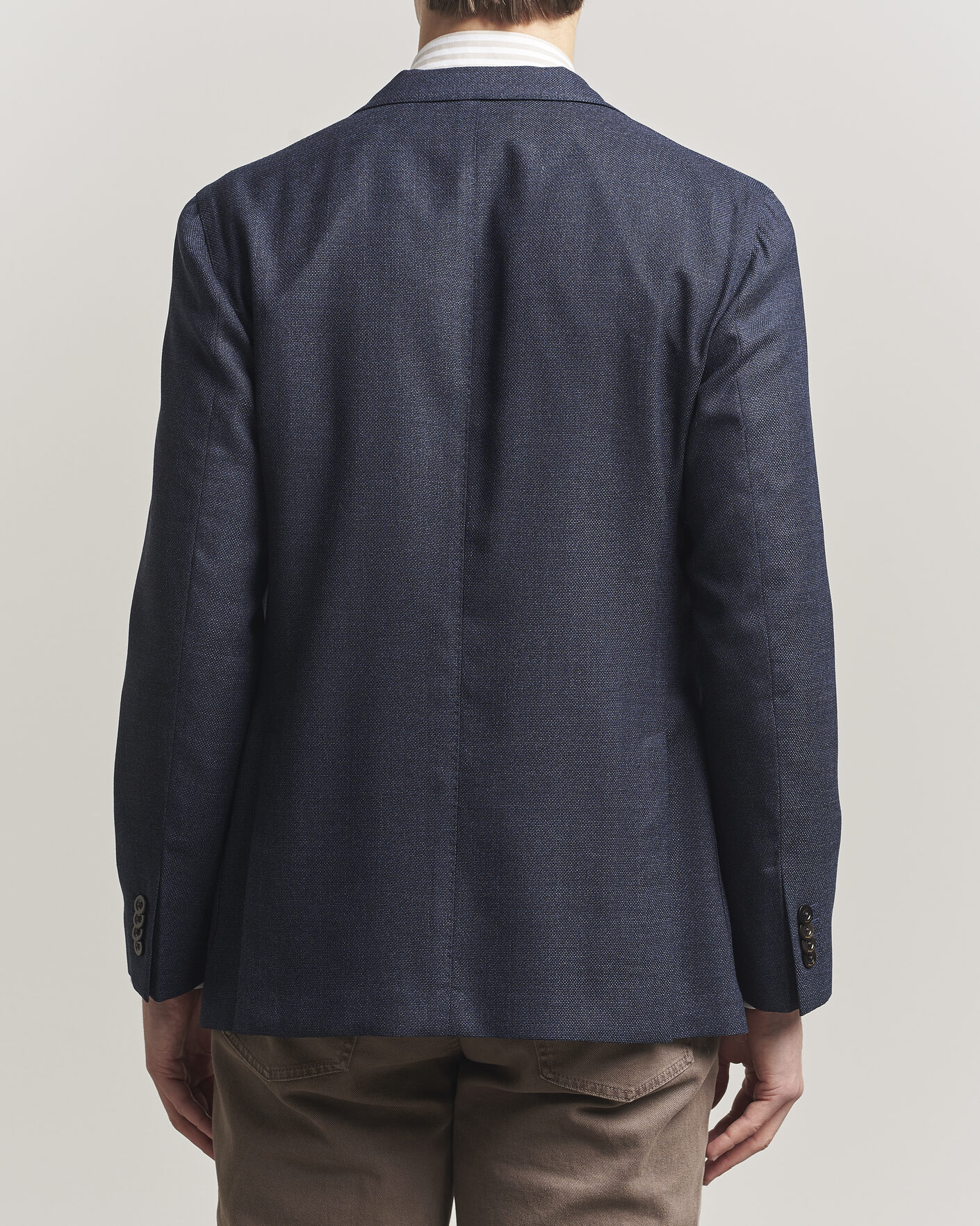 Heren | Blazers | Boglioli | K Jacket Wool Hopsack Blazer Dark Blue