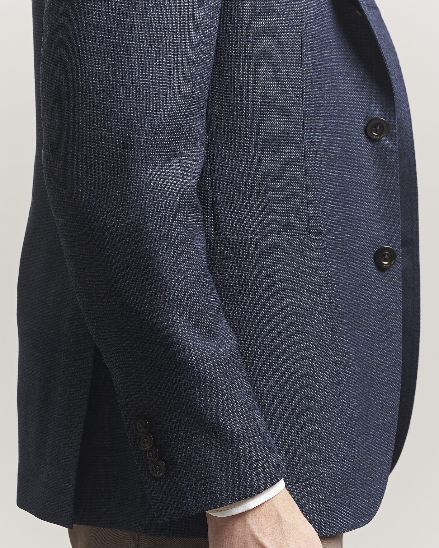 Heren | Blazers | Boglioli | K Jacket Wool Hopsack Blazer Dark Blue