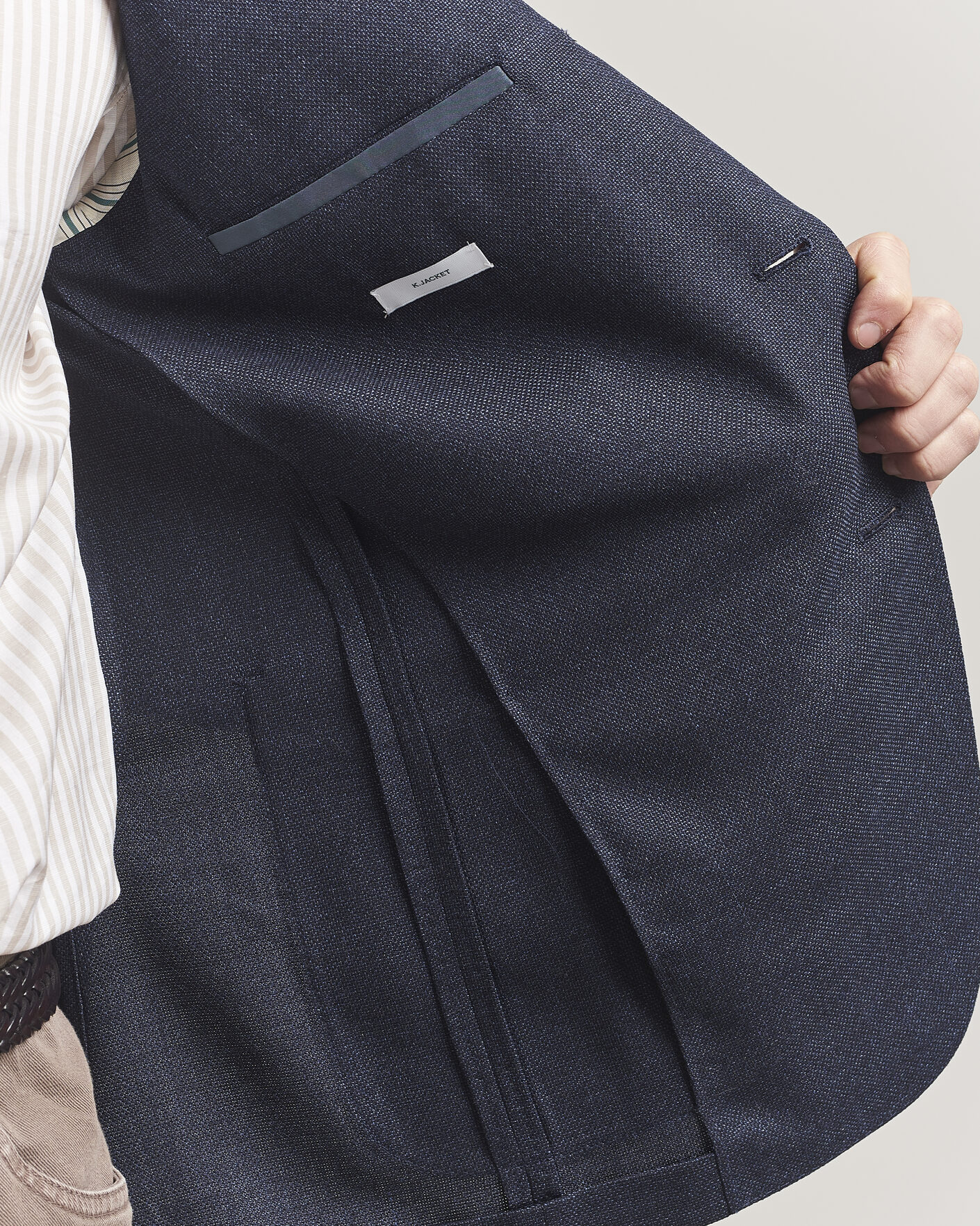 Heren | Blazers | Boglioli | K Jacket Wool Hopsack Blazer Dark Blue