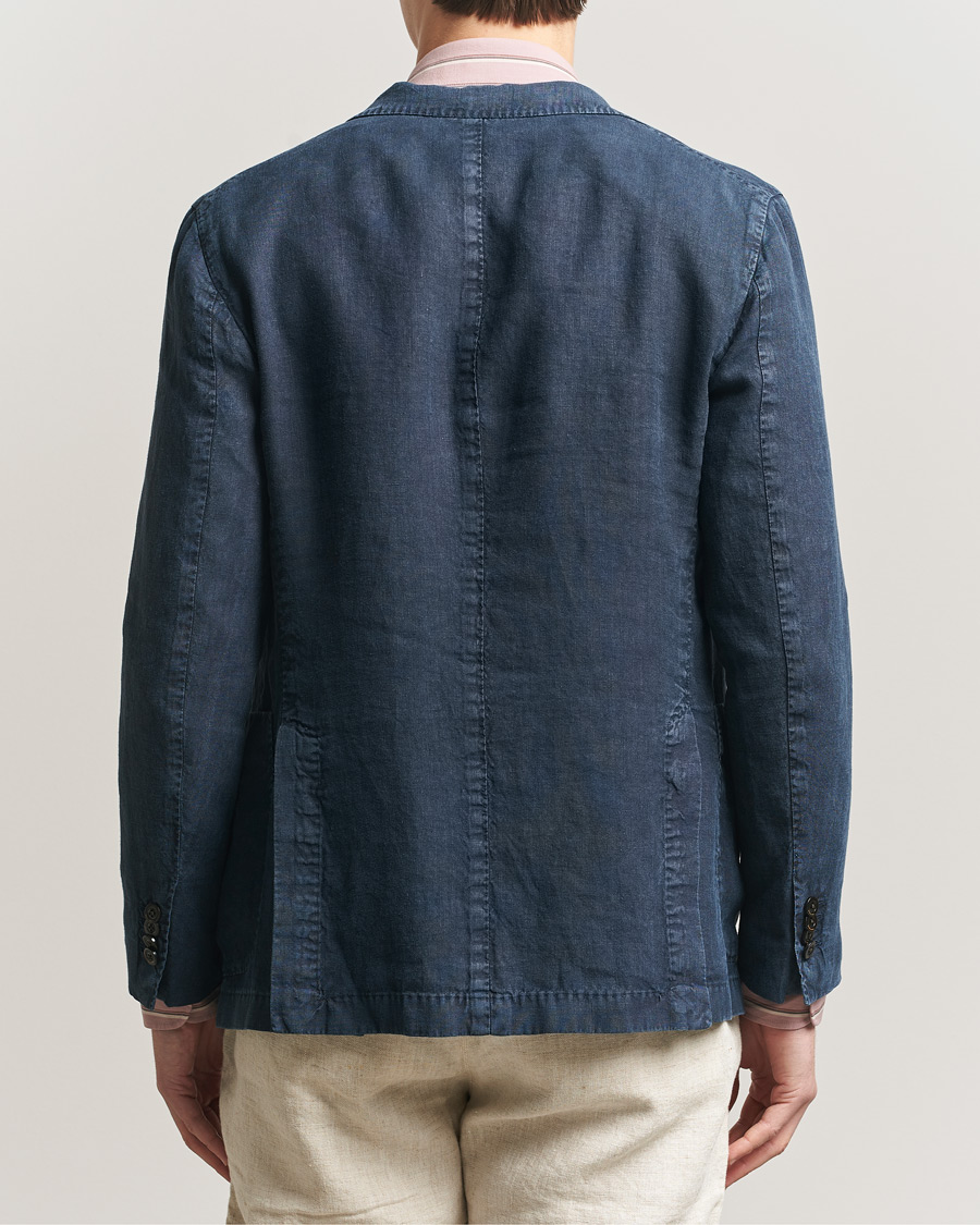 Heren | Blazers | Boglioli | K Jacket Linen Blazer Navy