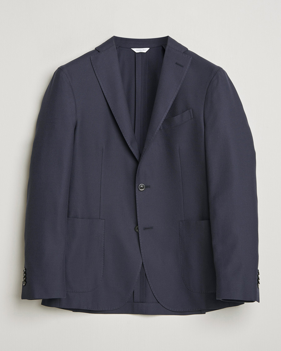 Heren | Blazers | Boglioli | K Jacket Loro Piana Cotton/Cashmere Blazer Navy