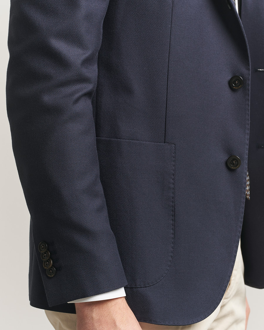 Heren | Blazers | Boglioli | K Jacket Loro Piana Cotton/Cashmere Blazer Navy