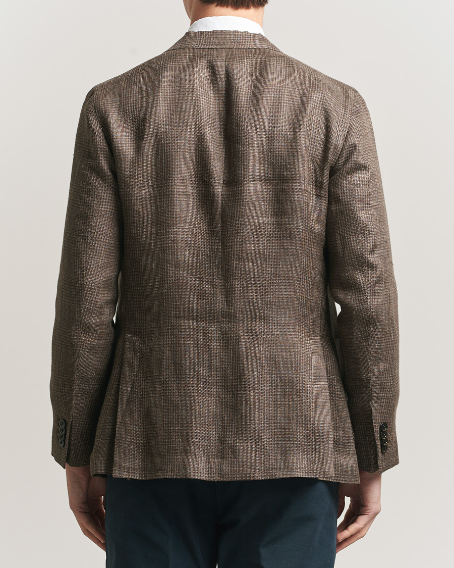 Heren | Blazers | Boglioli | K Jacket Prince Of Wales Blazer Dark Brown