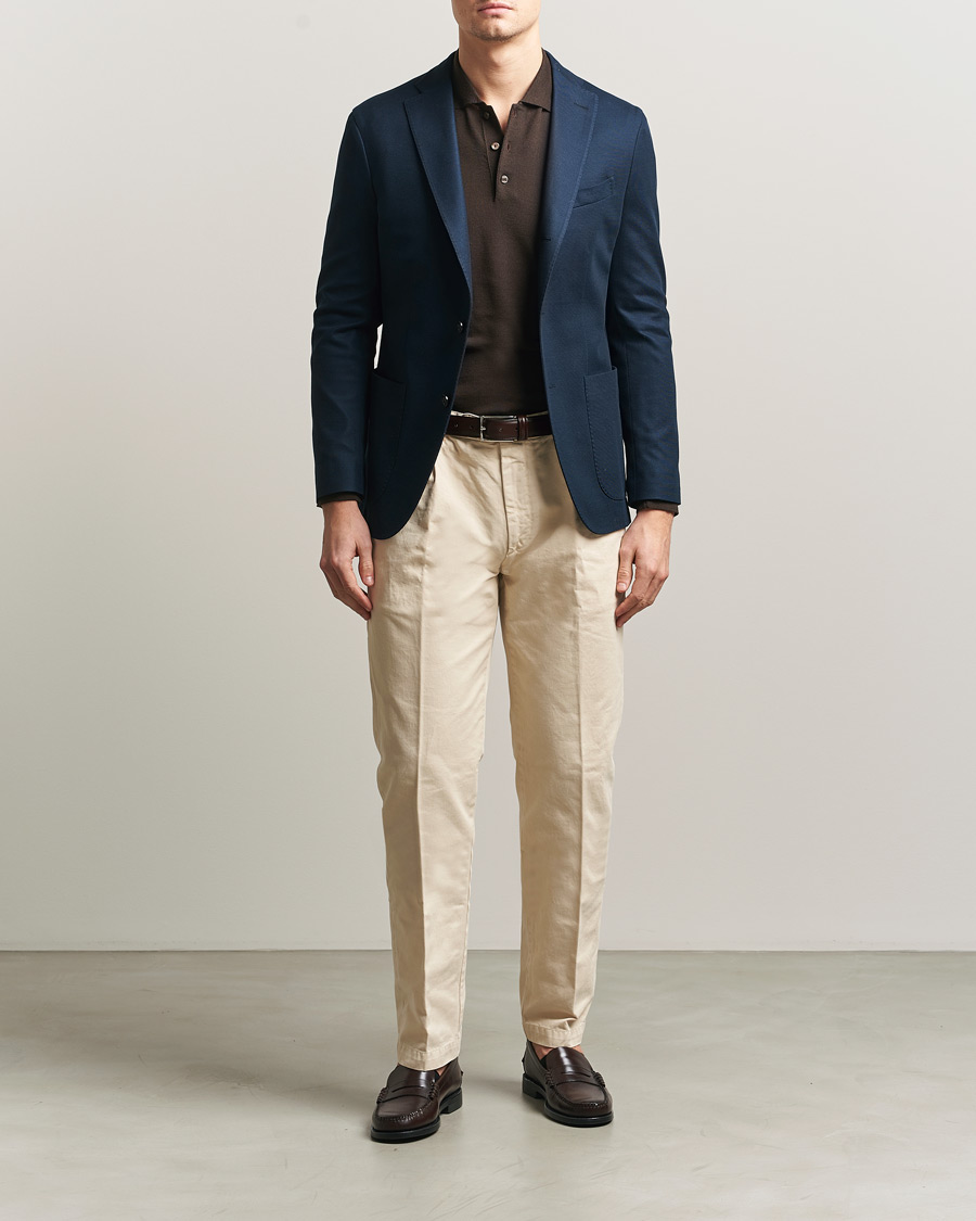Heren | Blazers | Boglioli | K Jacket Jersey Blazer Navy