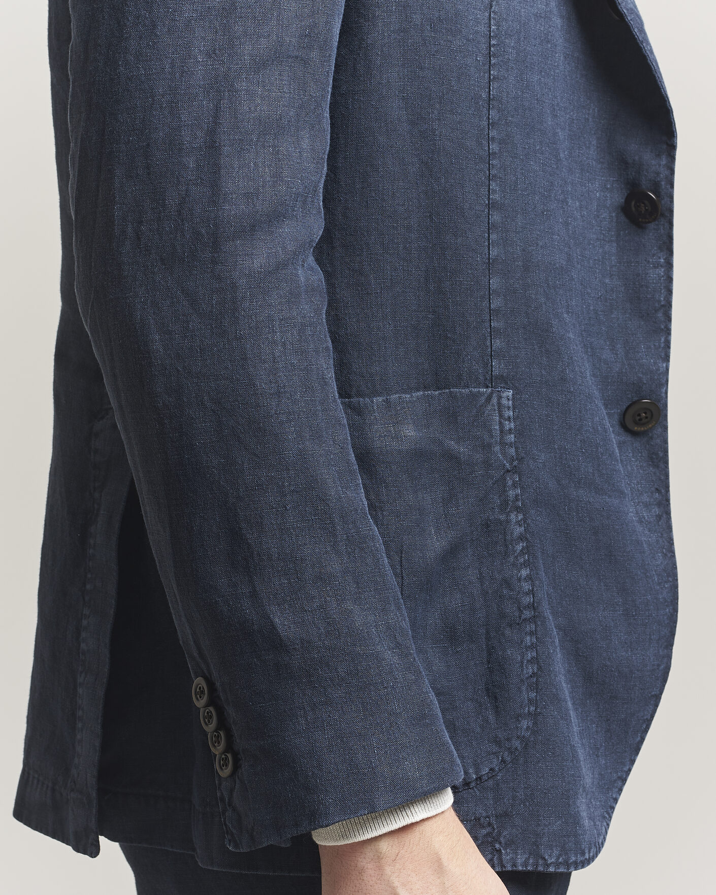 Heren | Pakken | Boglioli | K Jacket Linen Suit Navy