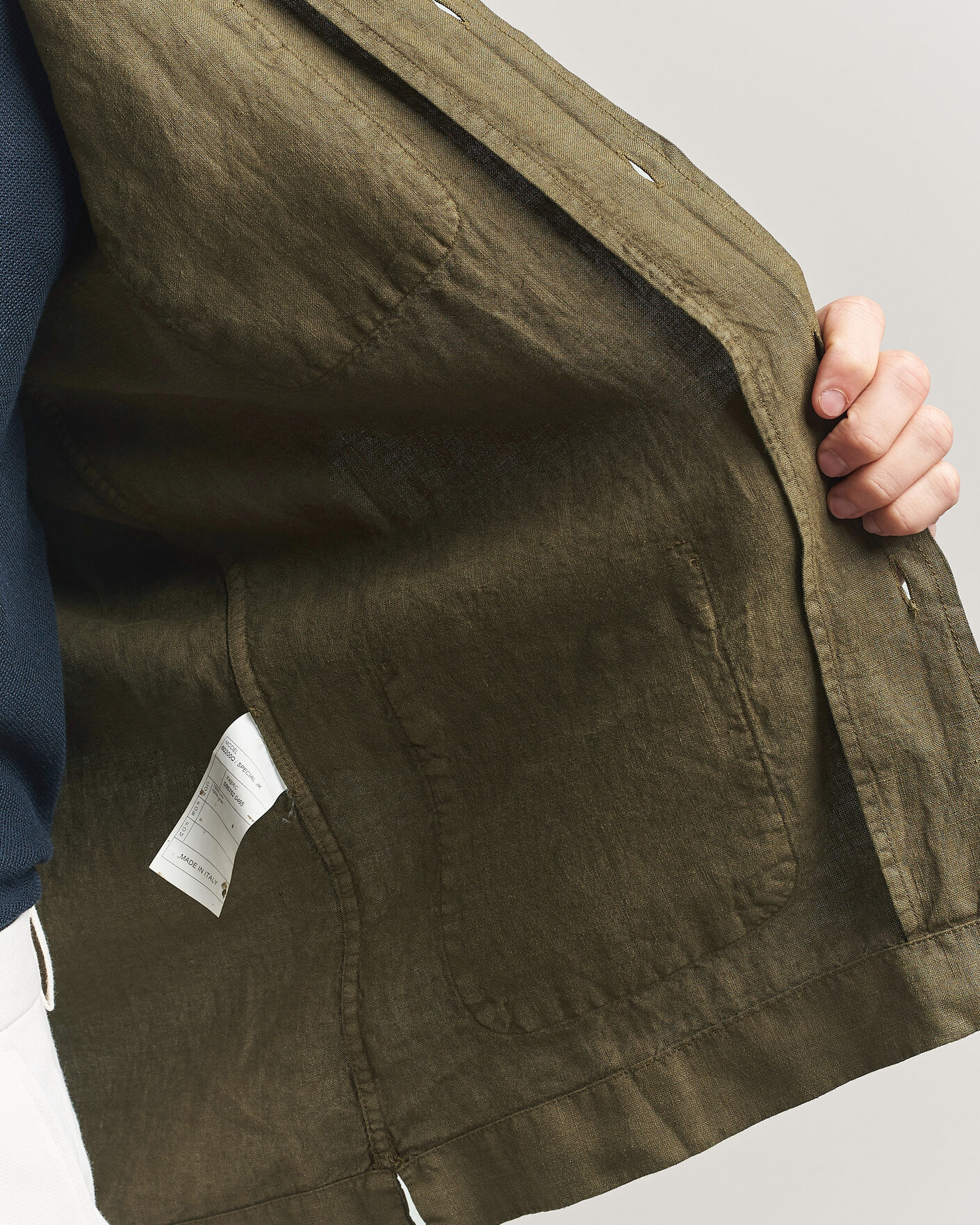 Heren | Jassen | Boglioli | Linen Painter Jacket Military