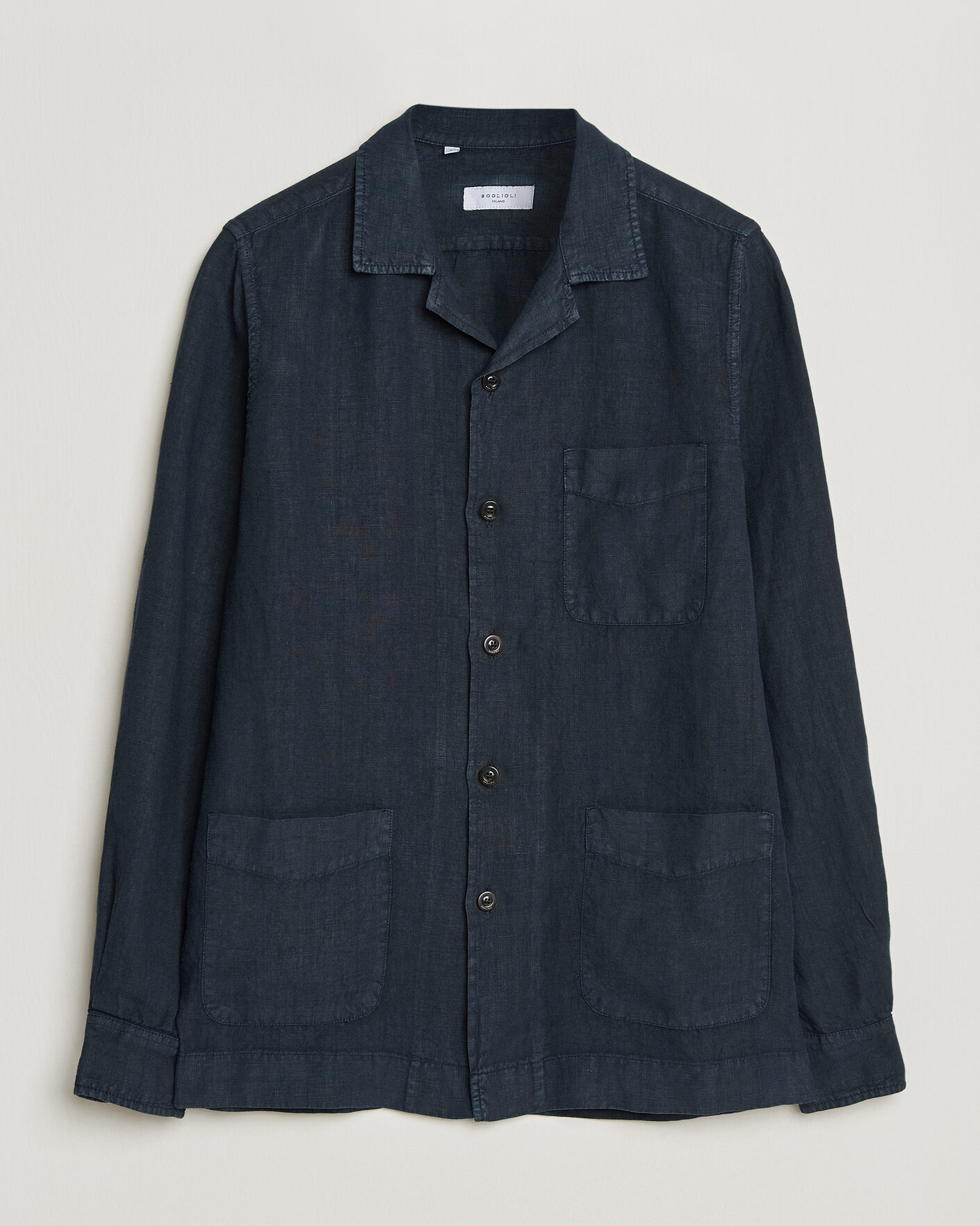 Heren | Jassen | Boglioli | Linen Painter Jacket Navy