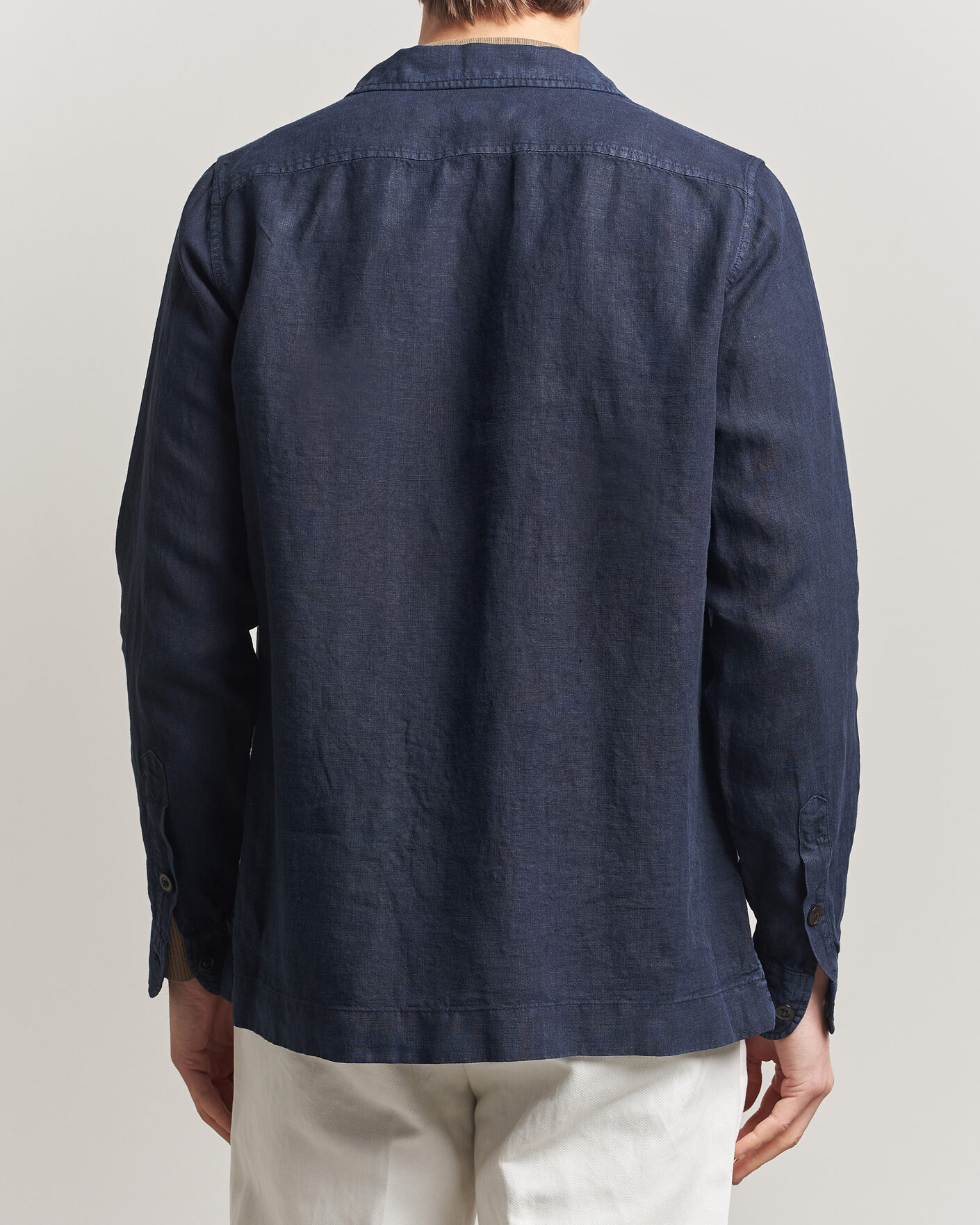 Heren | Jassen | Boglioli | Linen Painter Jacket Navy