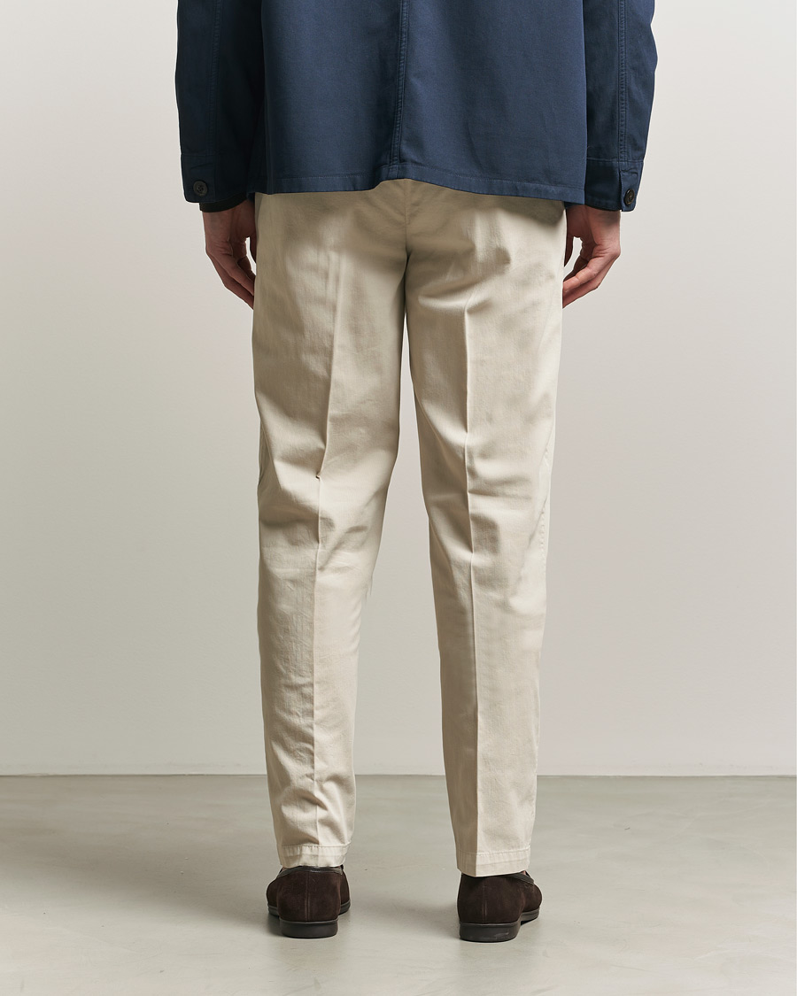 Heren | Broeken | Boglioli | Regular Fit Cotton Chinos Beige