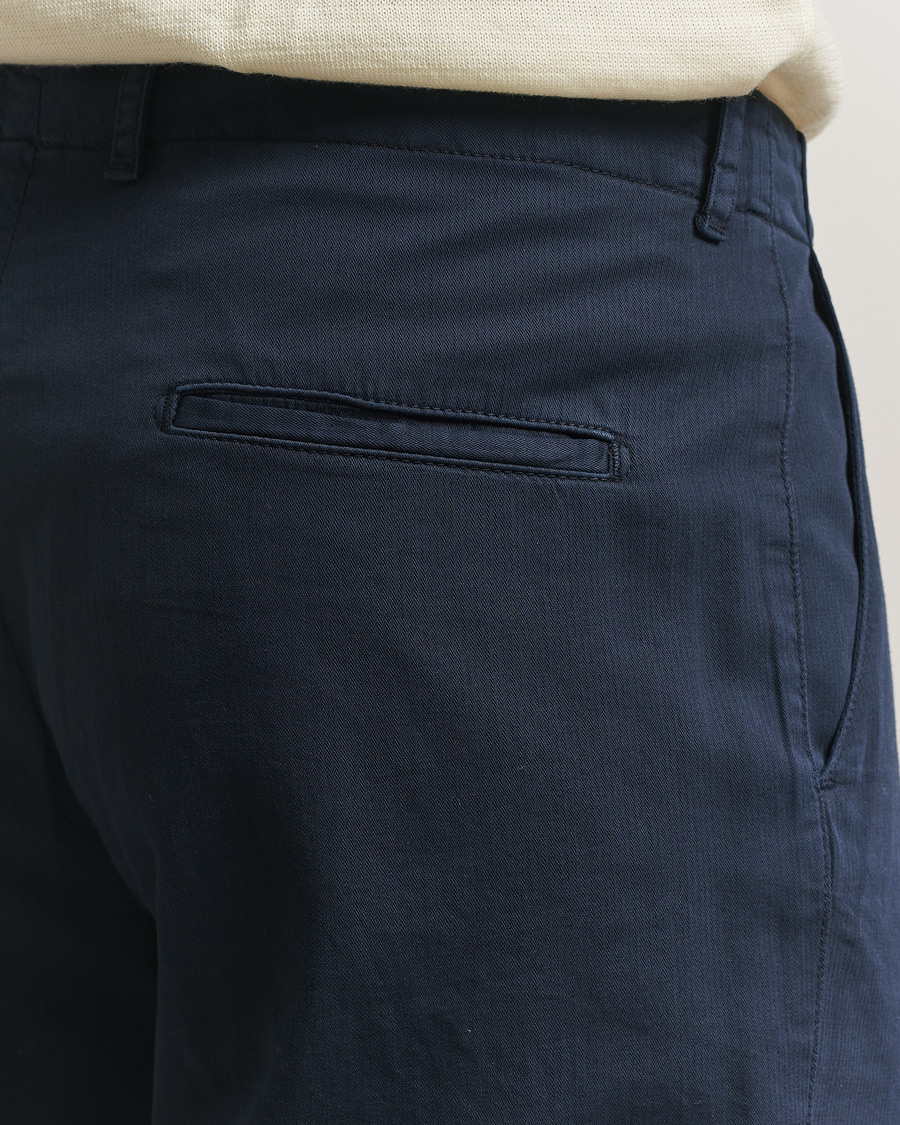 Heren | Broeken | Boglioli | Regular Fit Cotton Chinos Navy