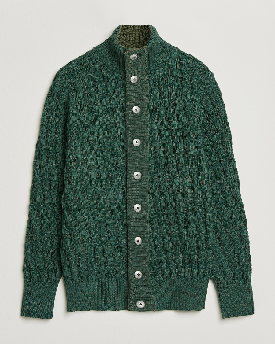 Heren | Truien | S.N.S. Herning | Stark Cardigan Machine Green